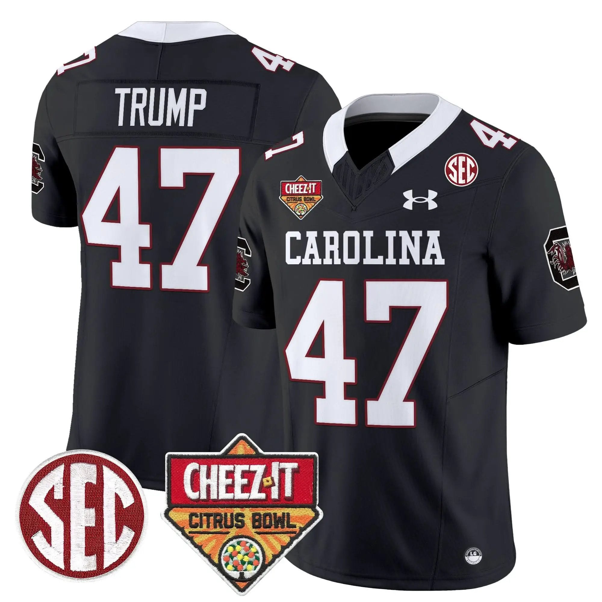 Men South Carolina Gamecocks 1980 Throwback Cheez-It Citrus Bowl Patch Vapor Limited Jersey