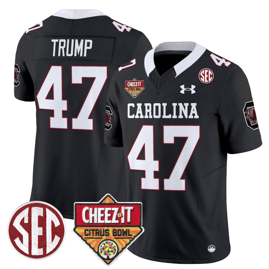 Men South Carolina Gamecocks 1980 Throwback Cheez-It Citrus Bowl Patch Vapor Limited Jersey - All Stitched