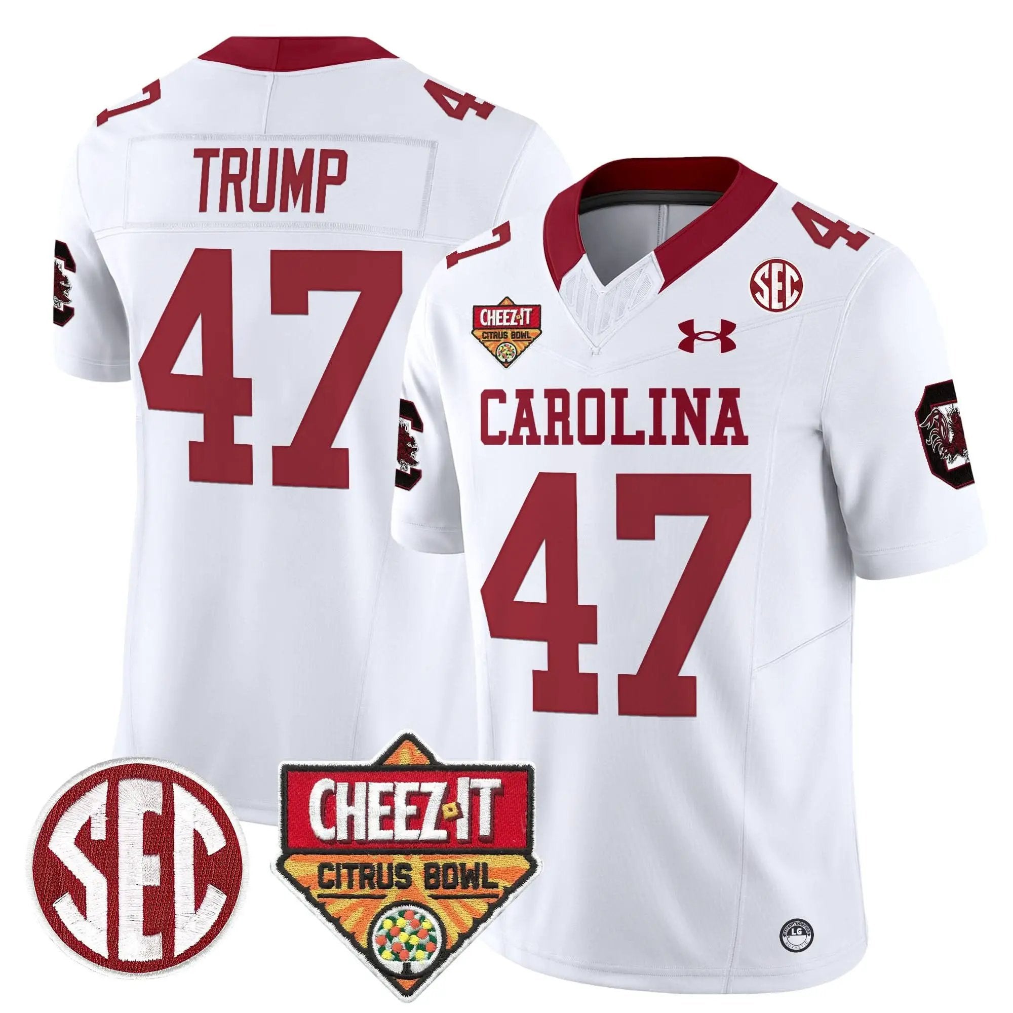Men South Carolina Gamecocks 1980 Throwback Cheez-It Citrus Bowl Patch Vapor Limited Jersey