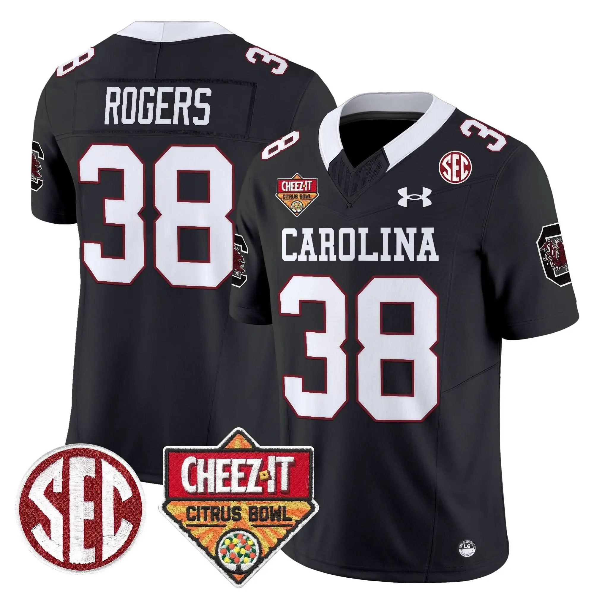 Men South Carolina Gamecocks 1980 Throwback Cheez-It Citrus Bowl Patch Vapor Limited Jersey