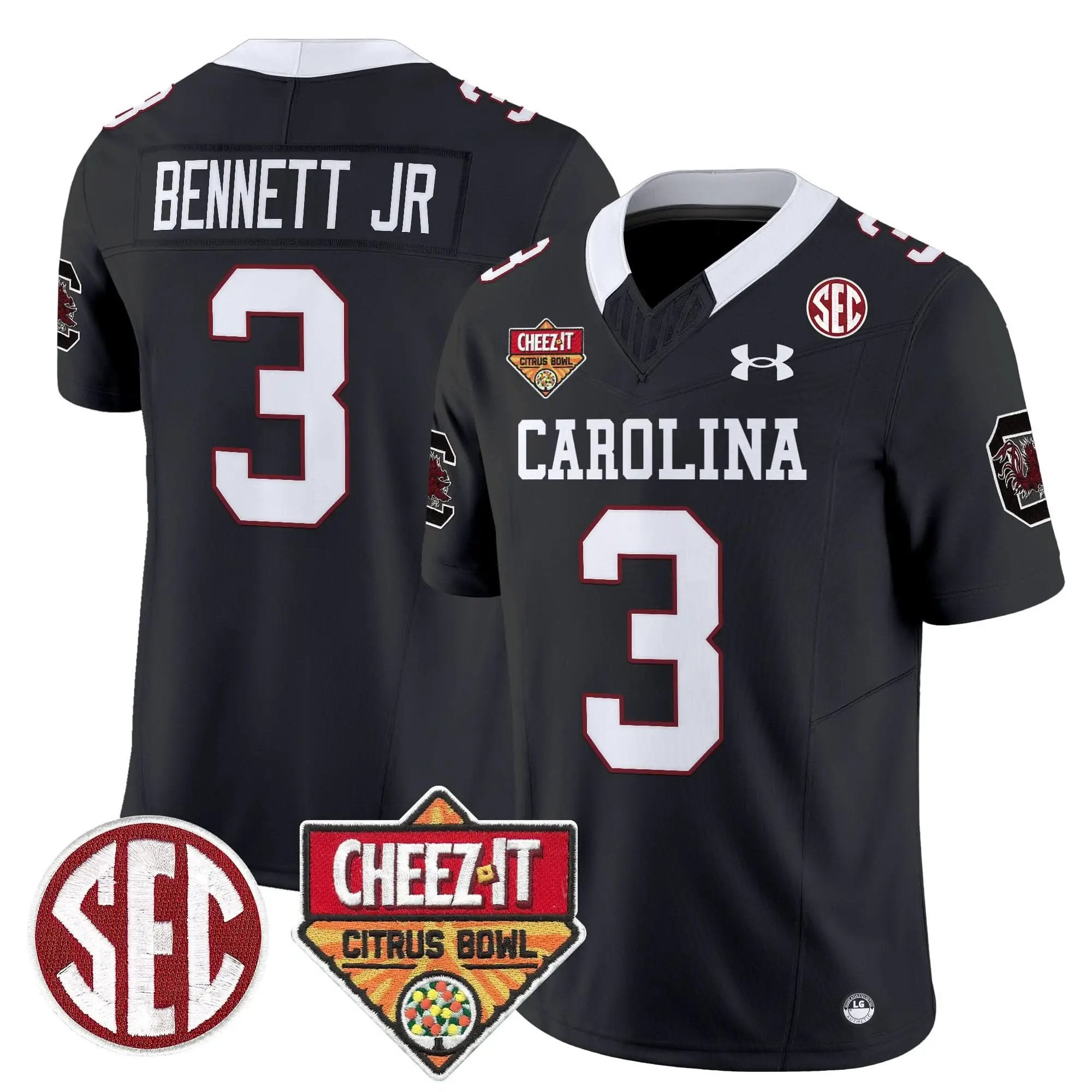 Men South Carolina Gamecocks 1980 Throwback Cheez-It Citrus Bowl Patch Vapor Limited Jersey