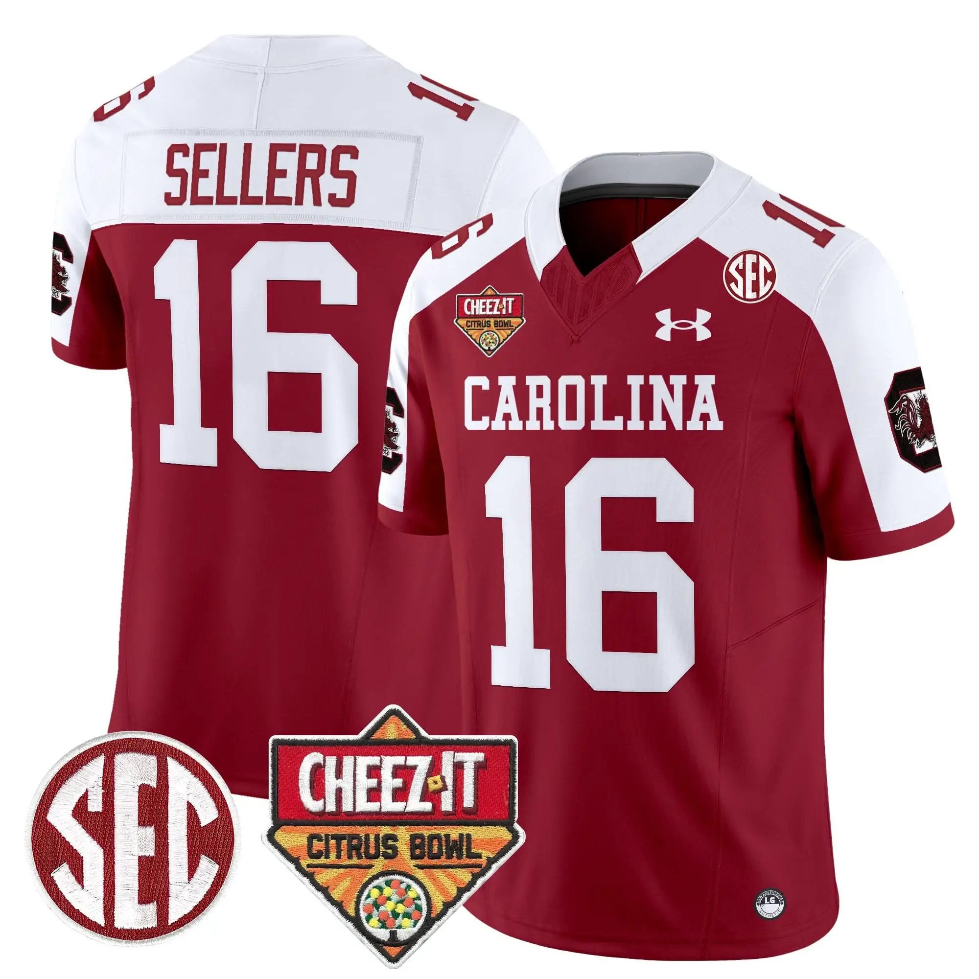 Men South Carolina Gamecocks 1980 Throwback Cheez-It Citrus Bowl Patch Vapor Limited Jersey