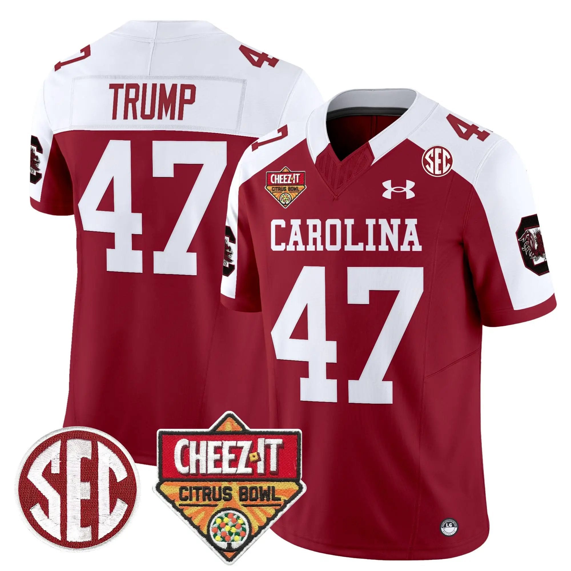 Men South Carolina Gamecocks 1980 Throwback Cheez-It Citrus Bowl Patch Vapor Limited Jersey
