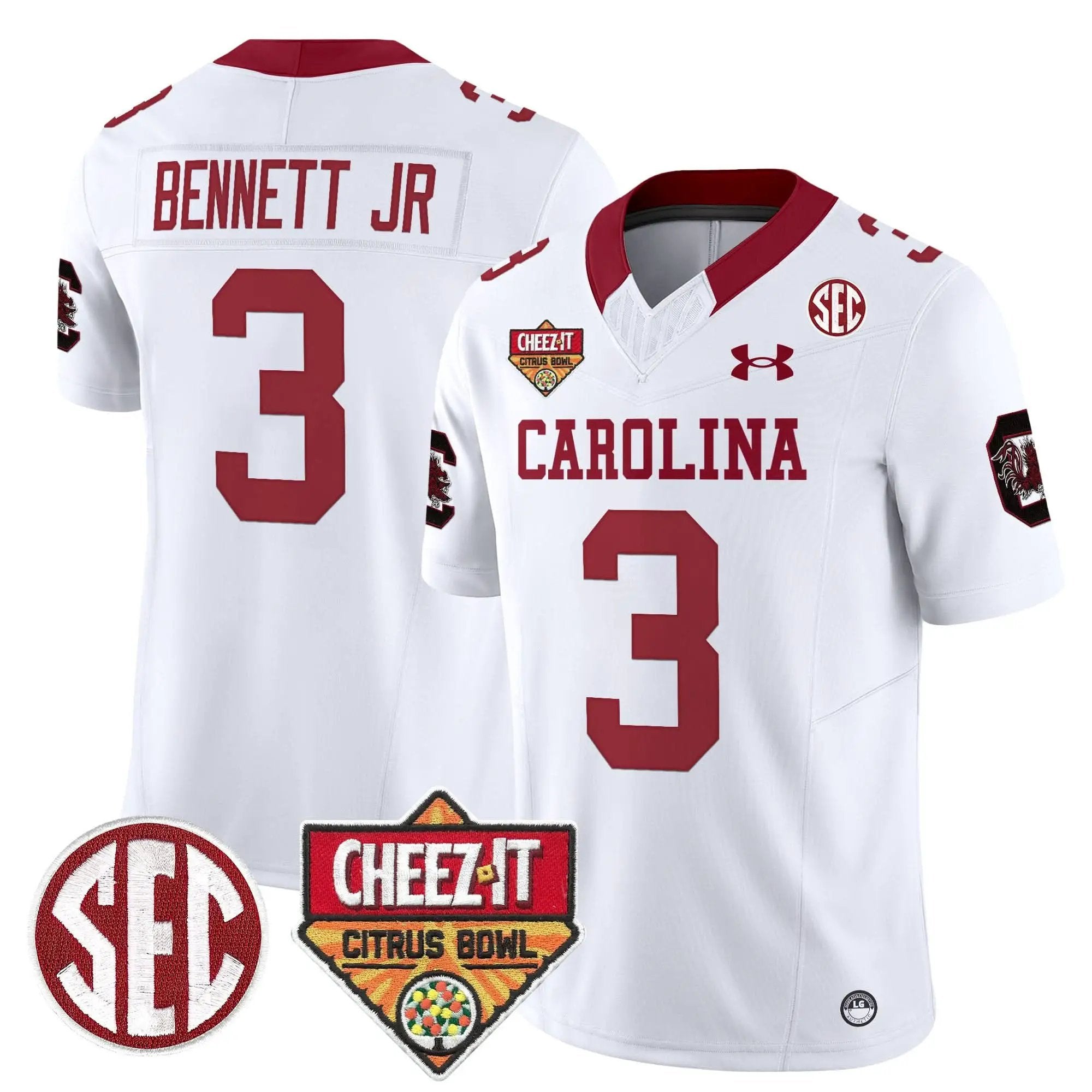 Men South Carolina Gamecocks 1980 Throwback Cheez-It Citrus Bowl Patch Vapor Limited Jersey