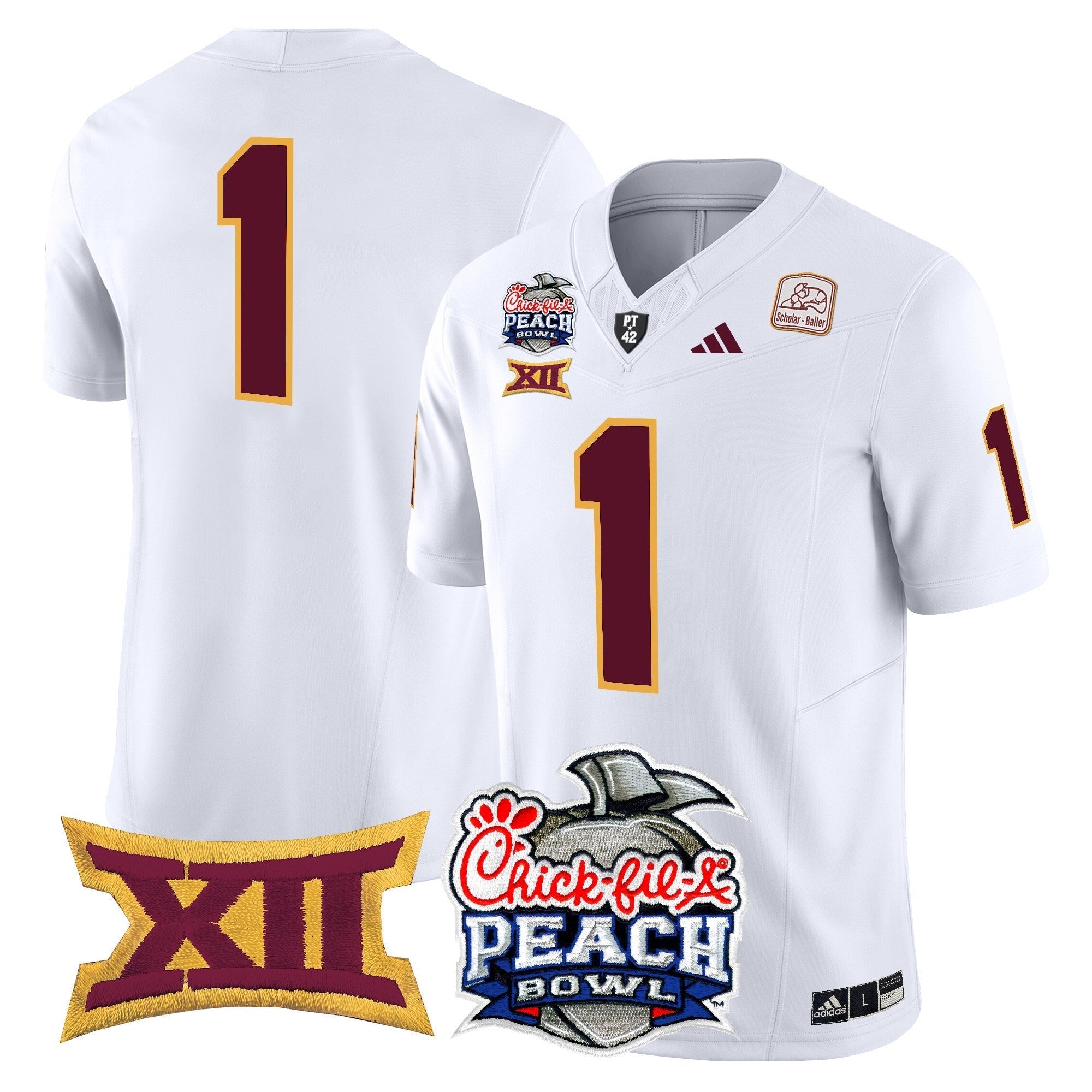 Men Arizona State Sun Devils 2025 Peach Bowl Vapor Limited Jersey - All Stitched