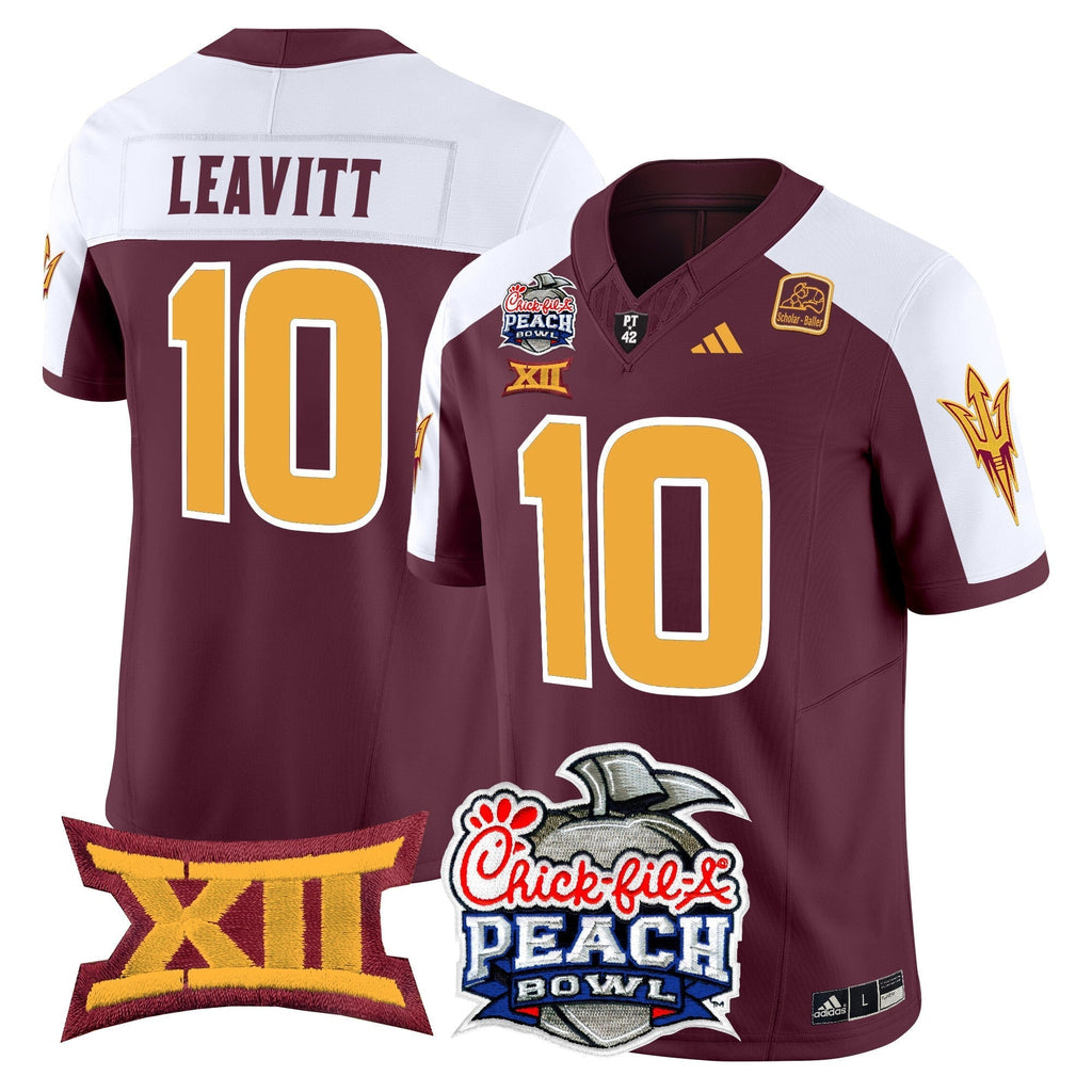 Men Arizona State Sun Devils 2025 Peach Bowl Vapor Limited Jersey - All Stitched