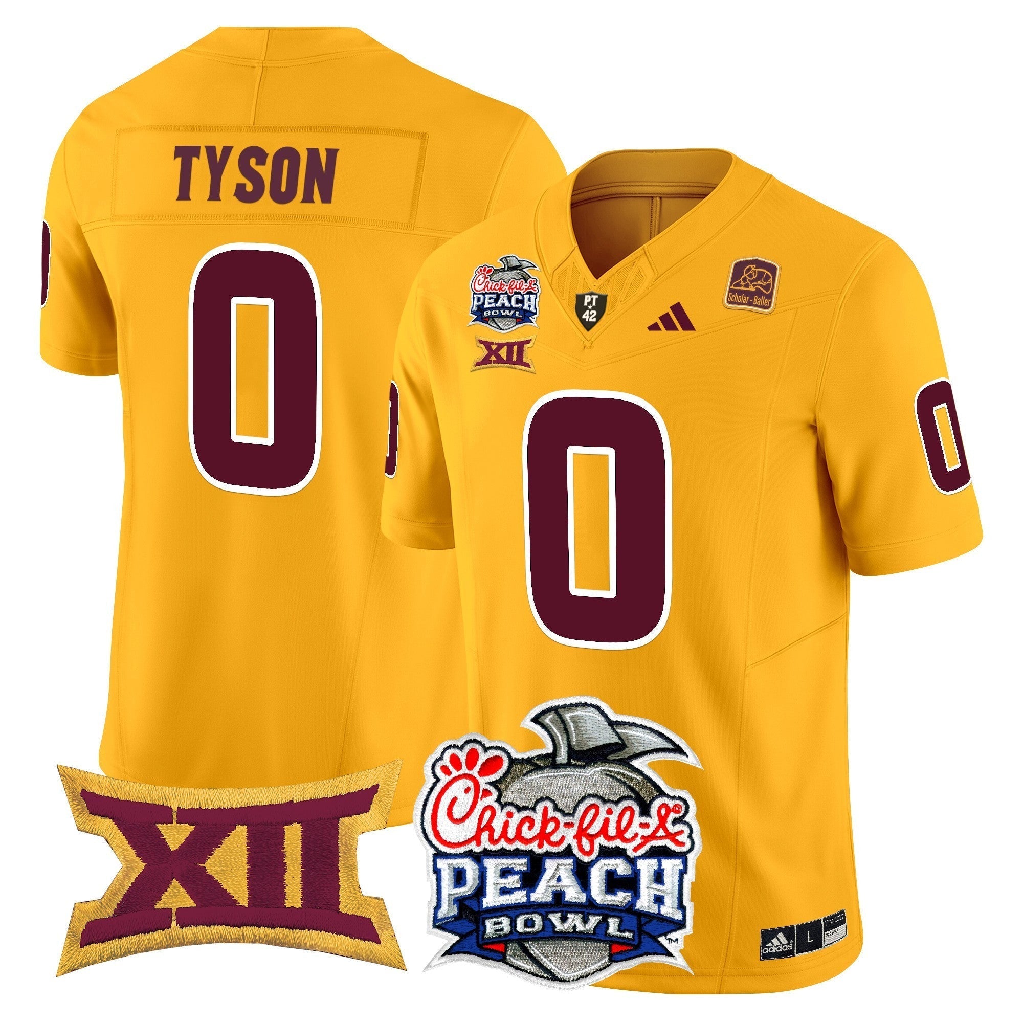 Men Arizona State Sun Devils 2025 Peach Bowl Vapor Limited Jersey - All Stitched