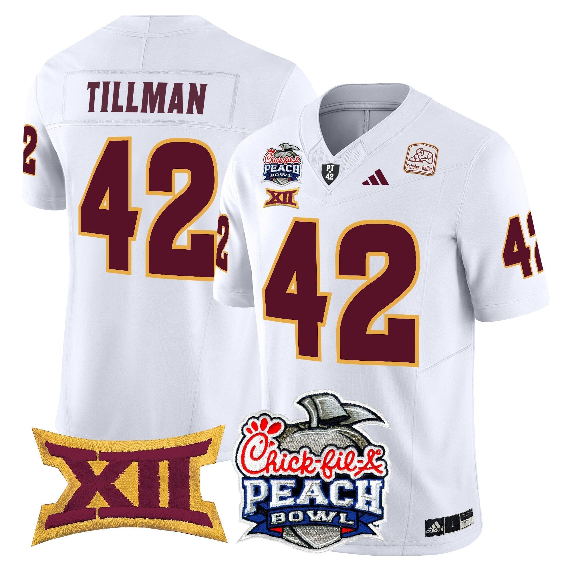 Men Arizona State Sun Devils 2025 Peach Bowl Vapor Limited Jersey - All Stitched