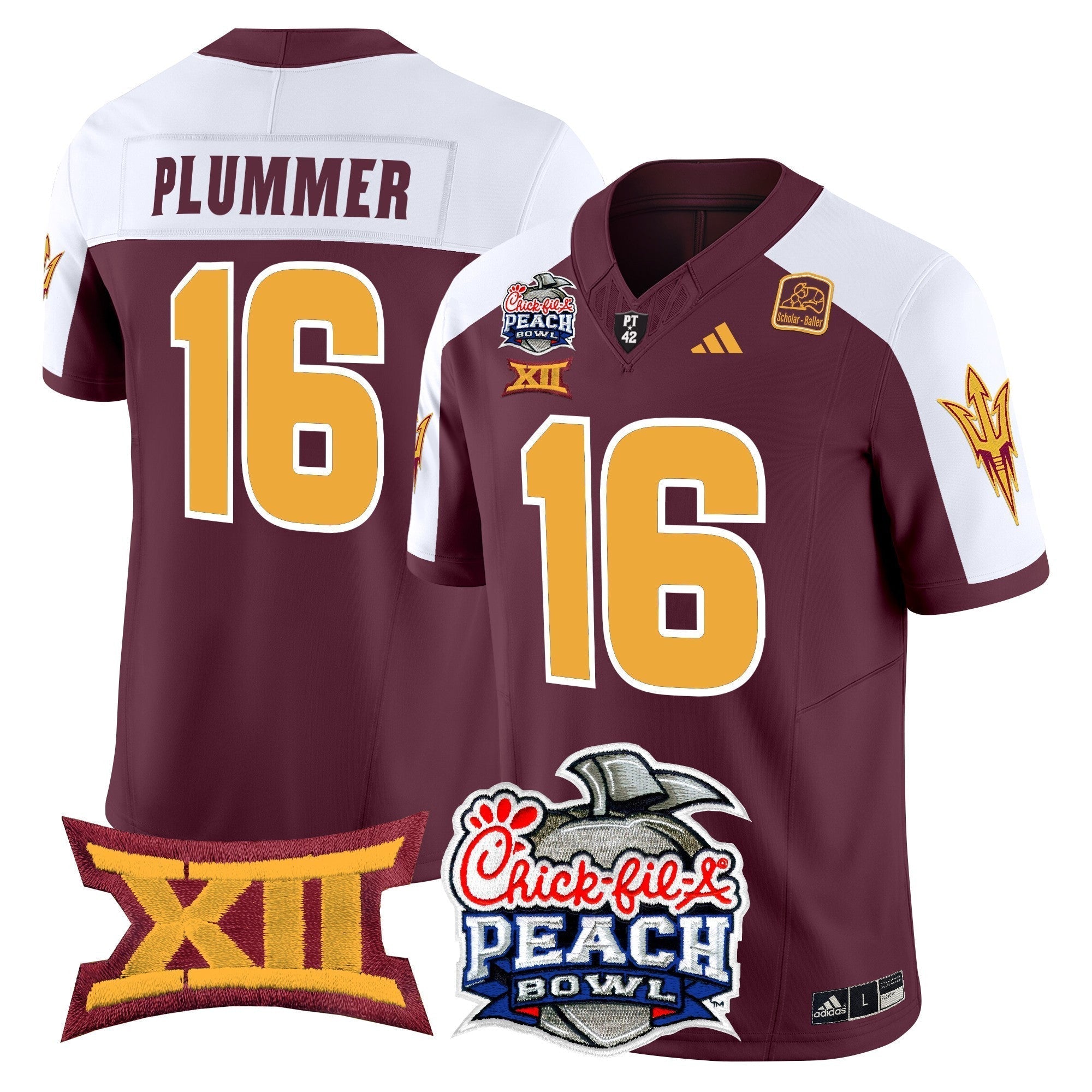 Men Arizona State Sun Devils 2025 Peach Bowl Vapor Limited Jersey - All Stitched
