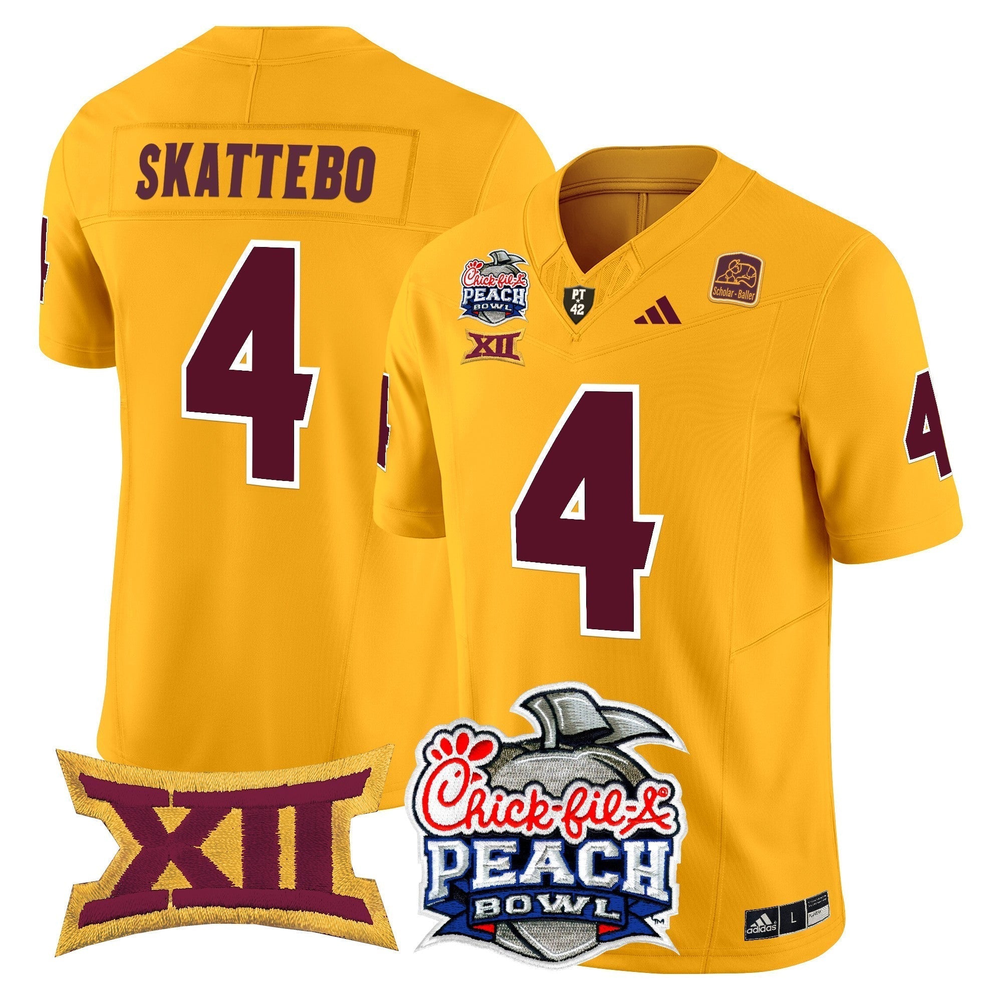 Men Arizona State Sun Devils 2025 Peach Bowl Vapor Limited Jersey - All Stitched