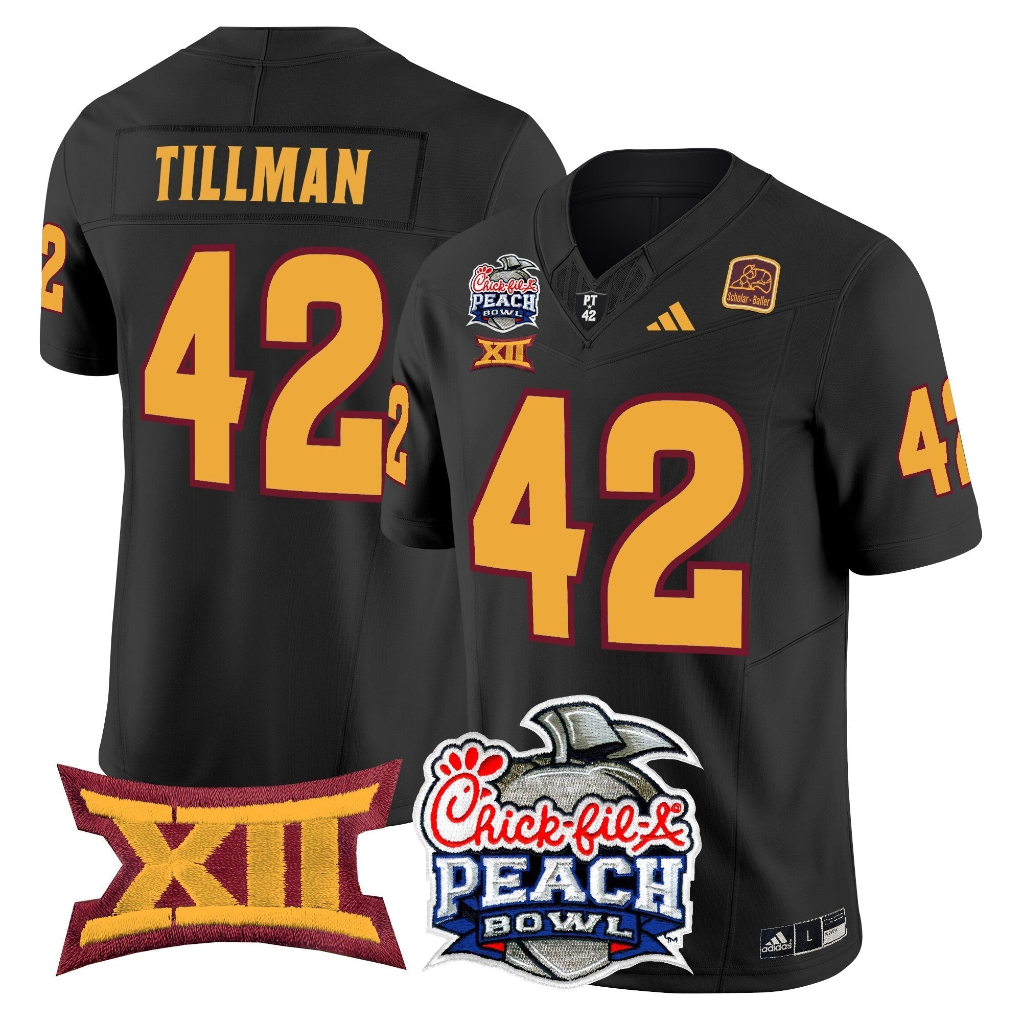 Men Arizona State Sun Devils 2025 Peach Bowl Vapor Limited Jersey - All Stitched