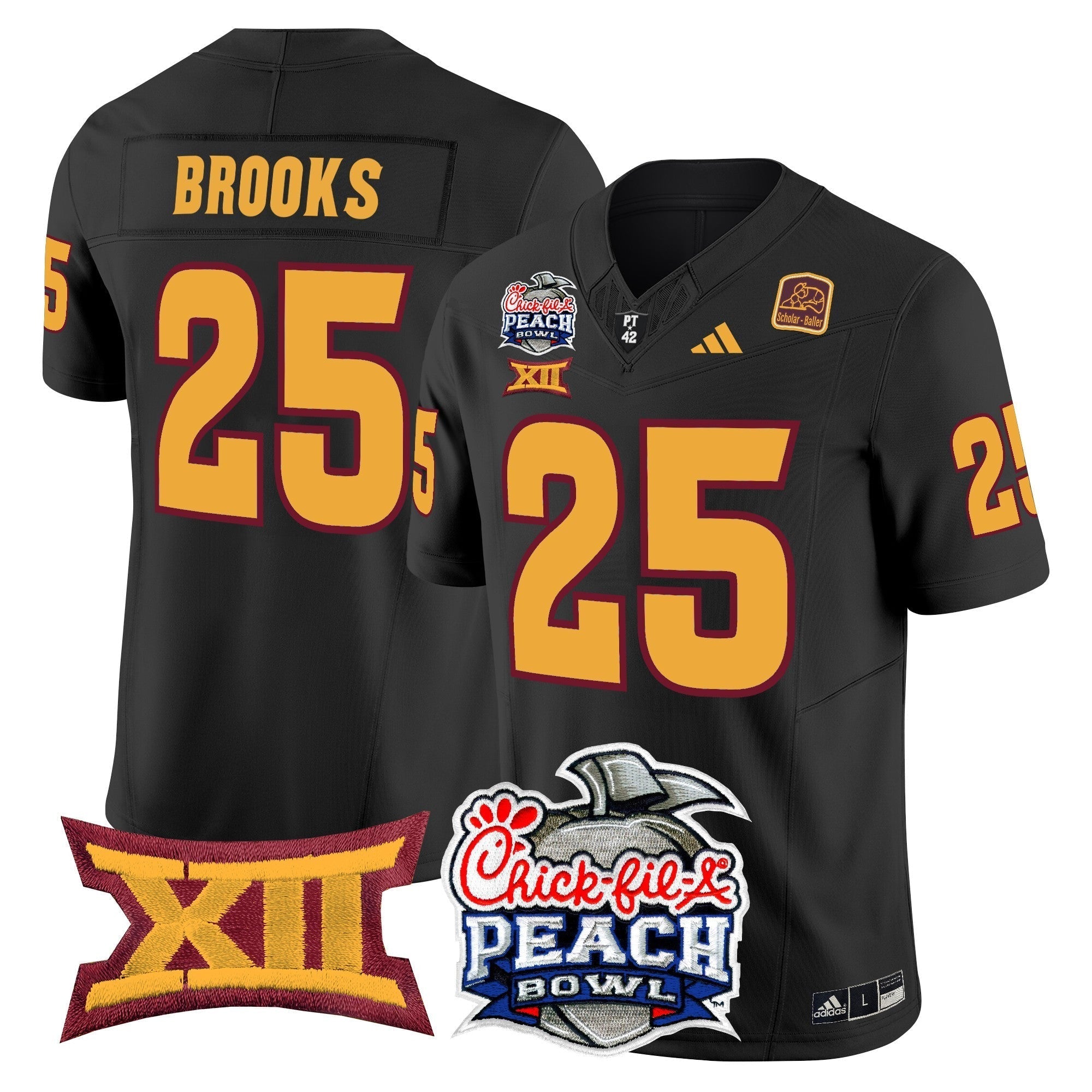 Men Arizona State Sun Devils 2025 Peach Bowl Vapor Limited Jersey - All Stitched
