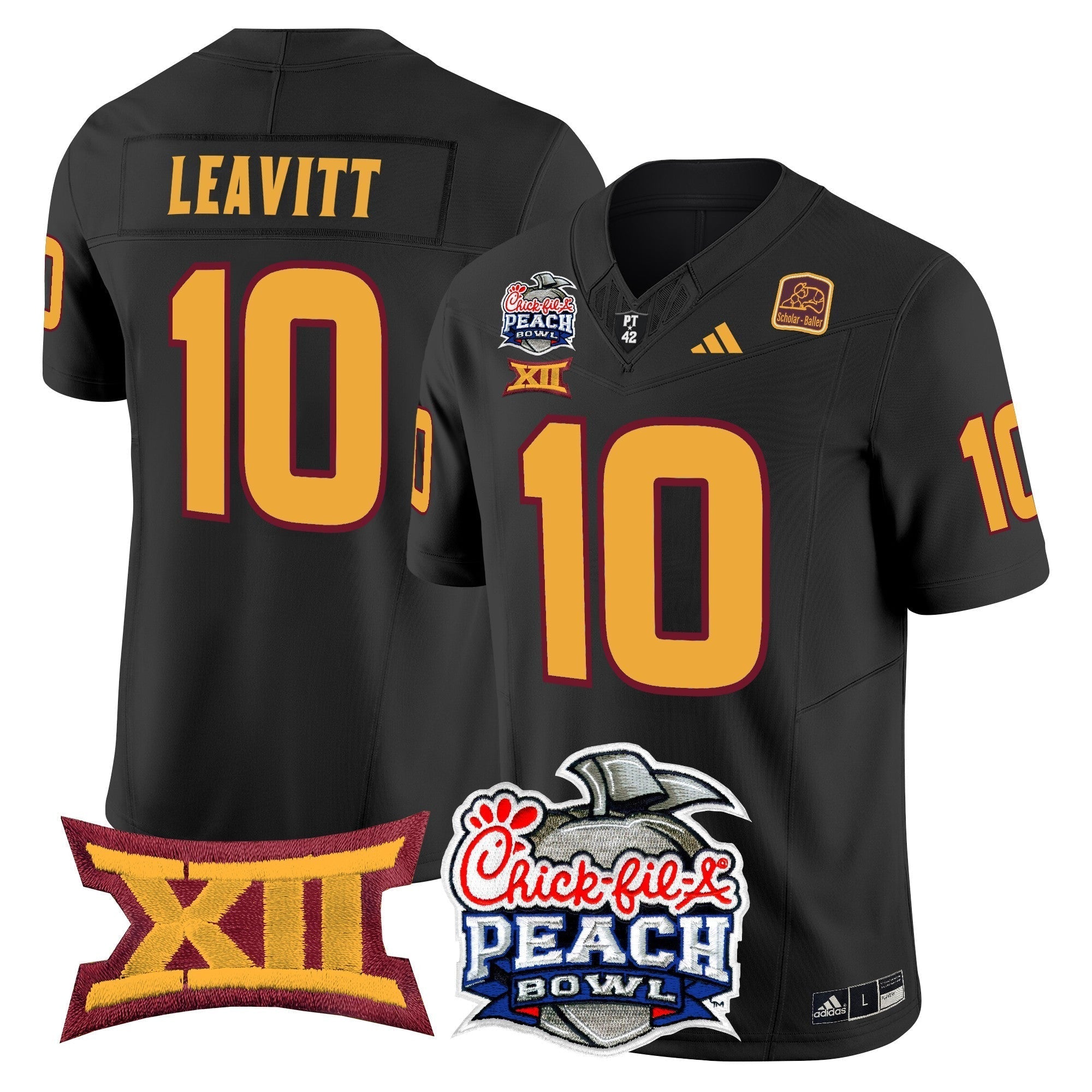 Men Arizona State Sun Devils 2025 Peach Bowl Vapor Limited Jersey - All Stitched