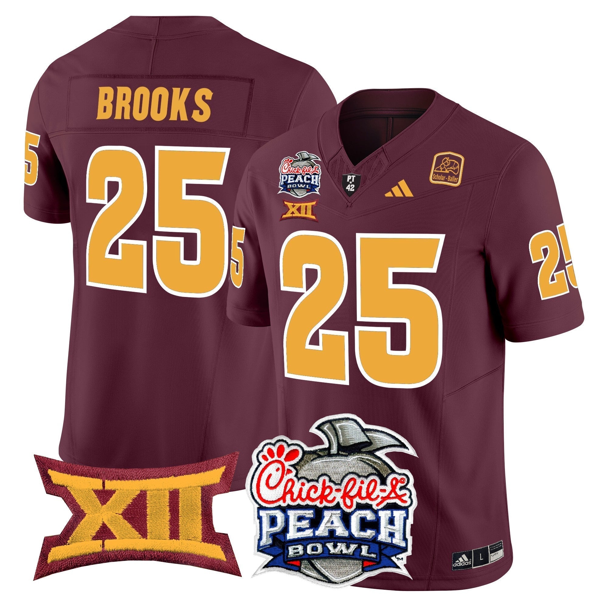Men Arizona State Sun Devils 2025 Peach Bowl Vapor Limited Jersey - All Stitched