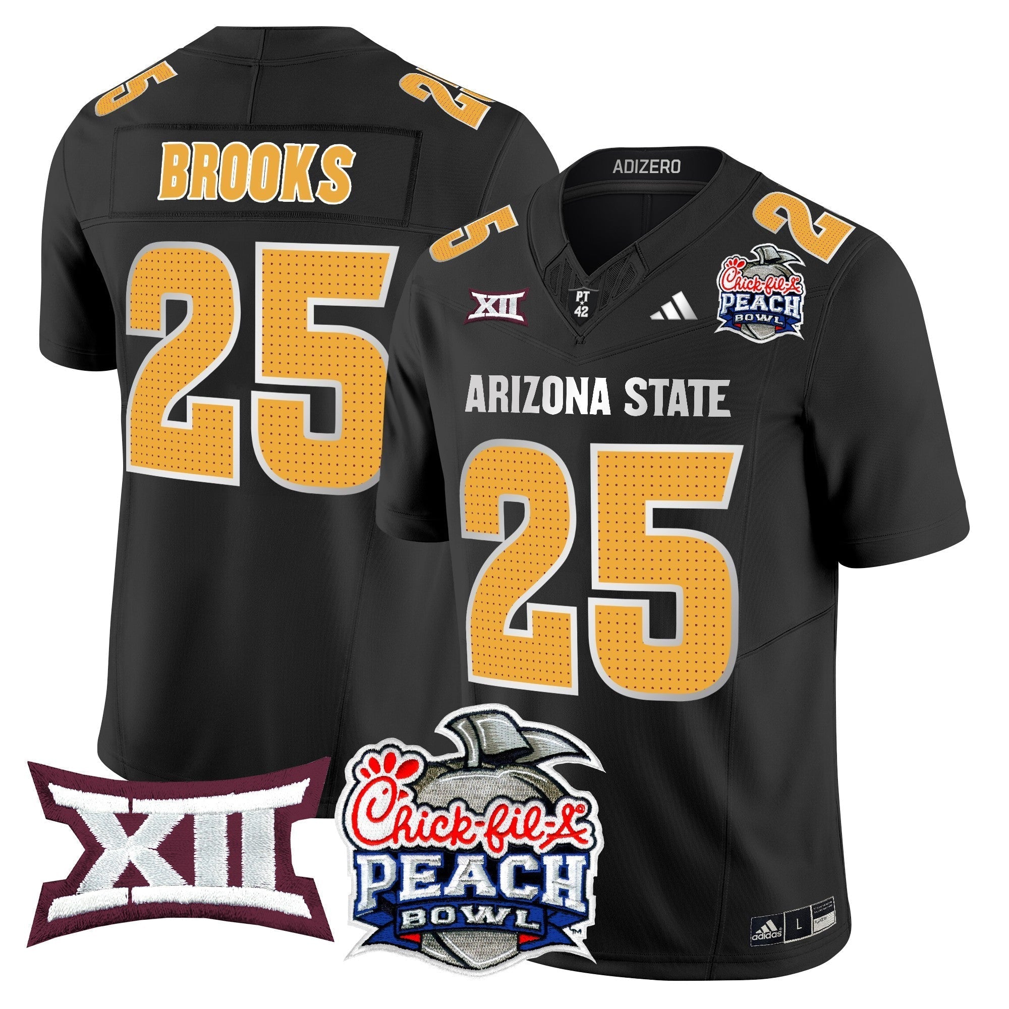 Men Arizona State Sun Devils 2025 Peach Bowl Vapor Limited Jersey - All Stitched