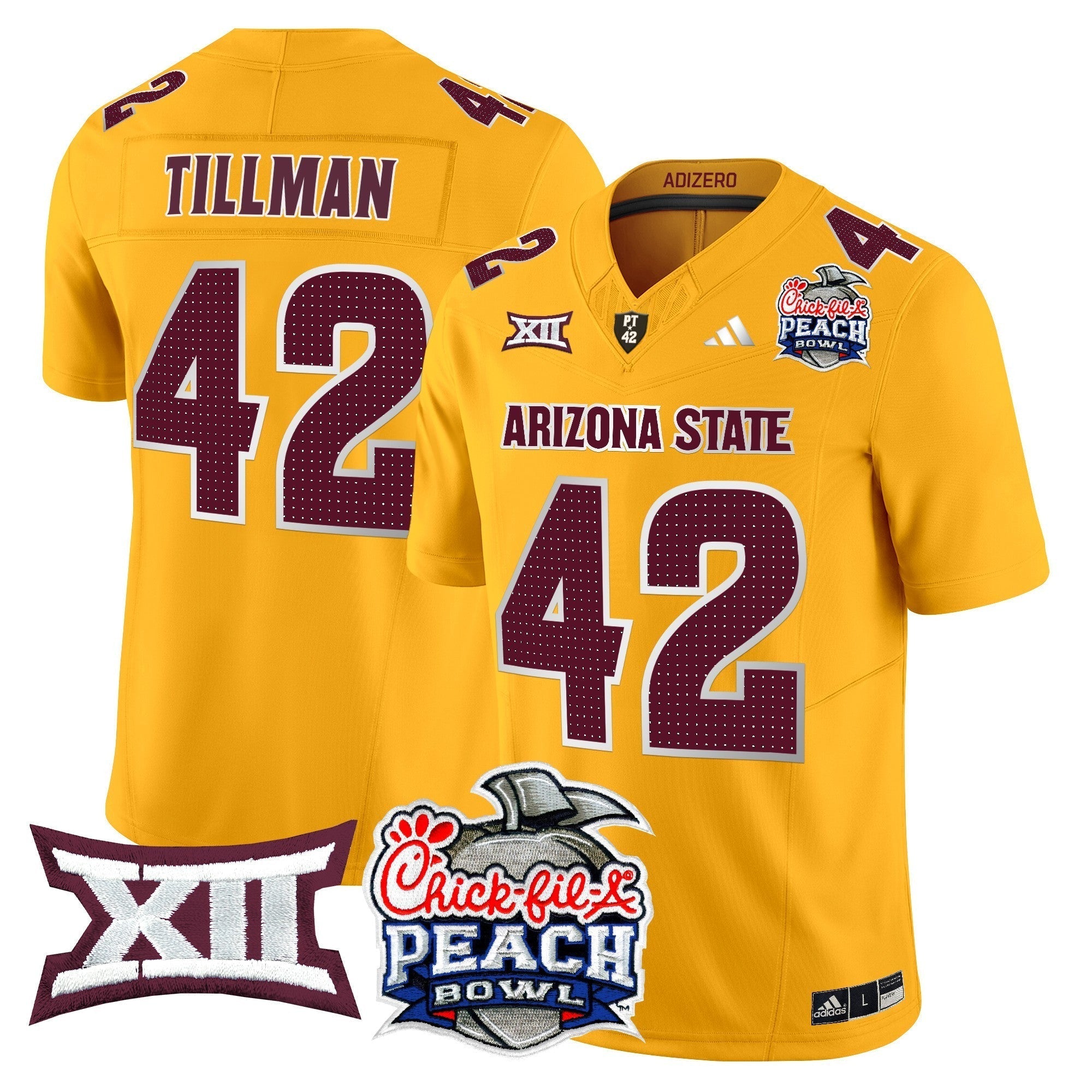 Men Arizona State Sun Devils 2025 Peach Bowl Vapor Limited Jersey - All Stitched