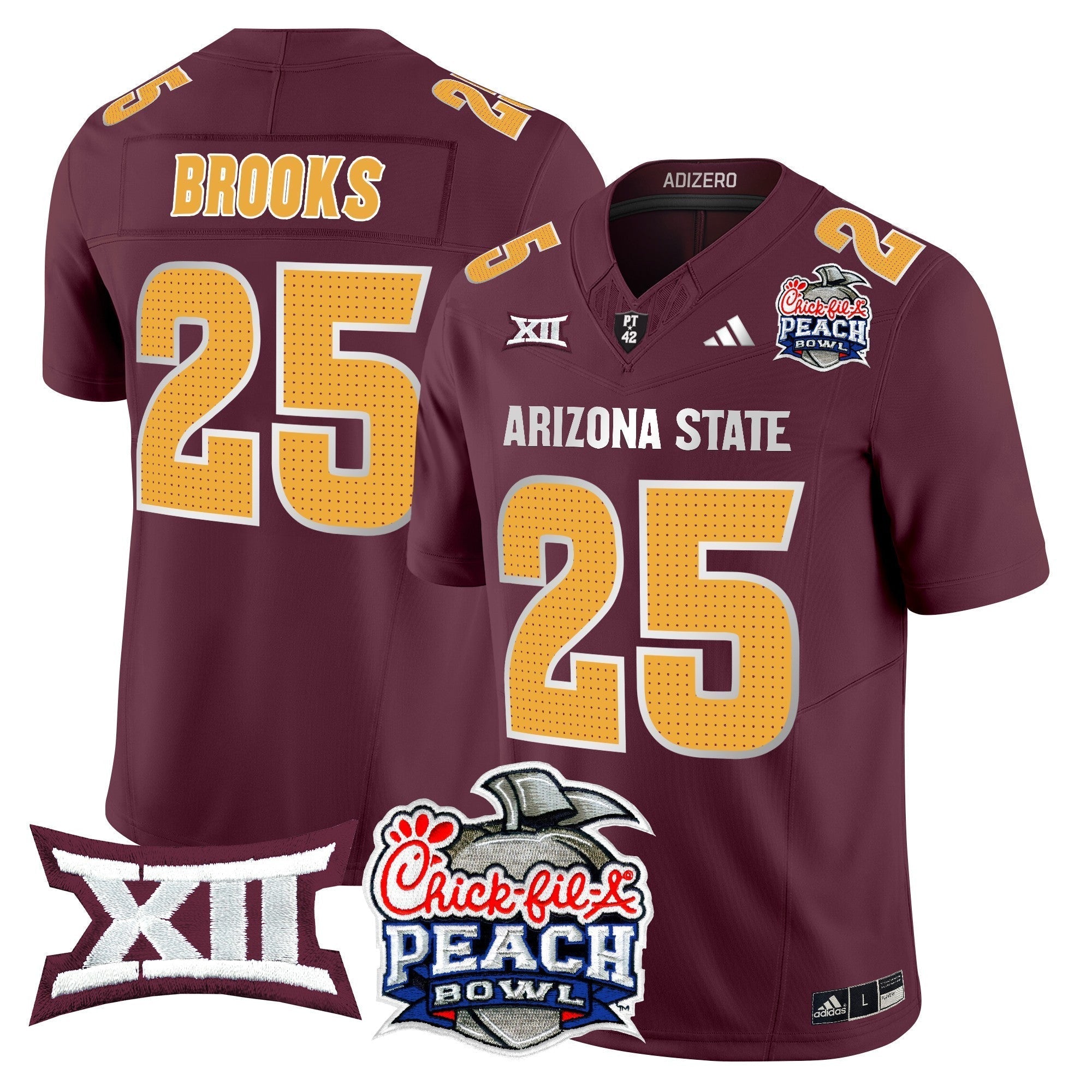 Men Arizona State Sun Devils 2025 Peach Bowl Vapor Limited Jersey - All Stitched