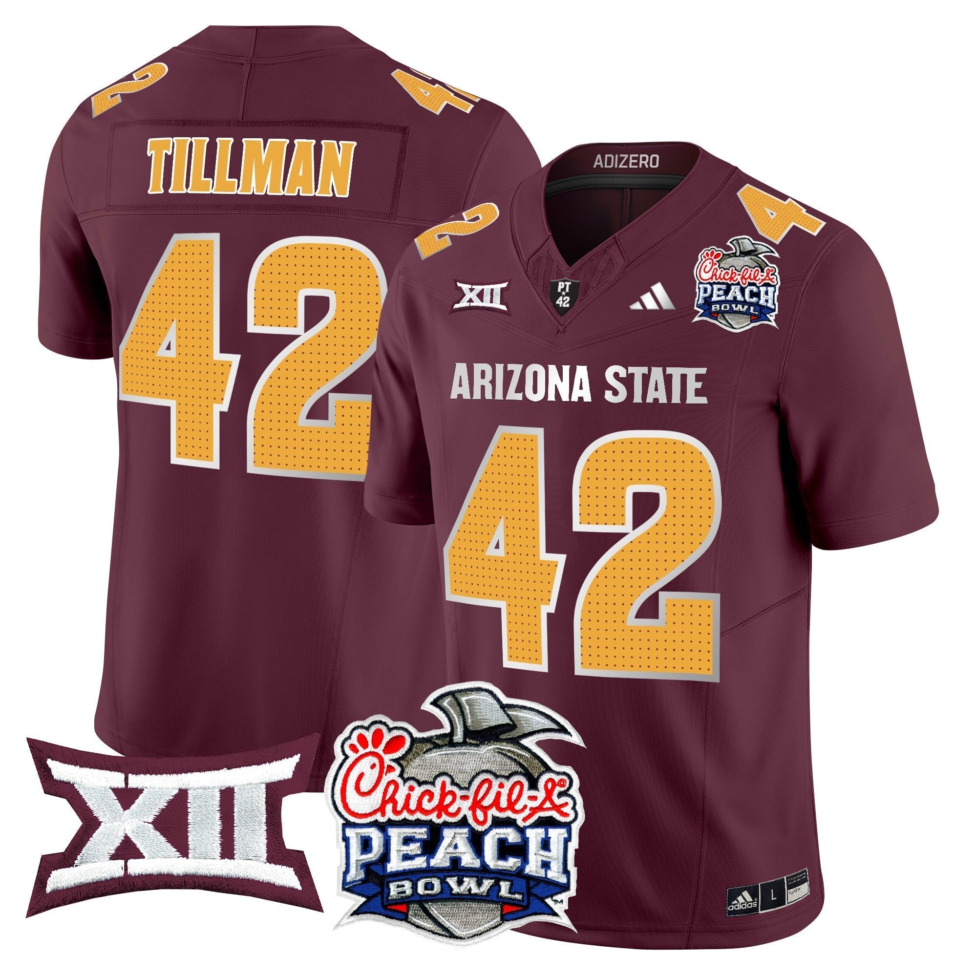 Men Arizona State Sun Devils 2025 Peach Bowl Vapor Limited Jersey - All Stitched