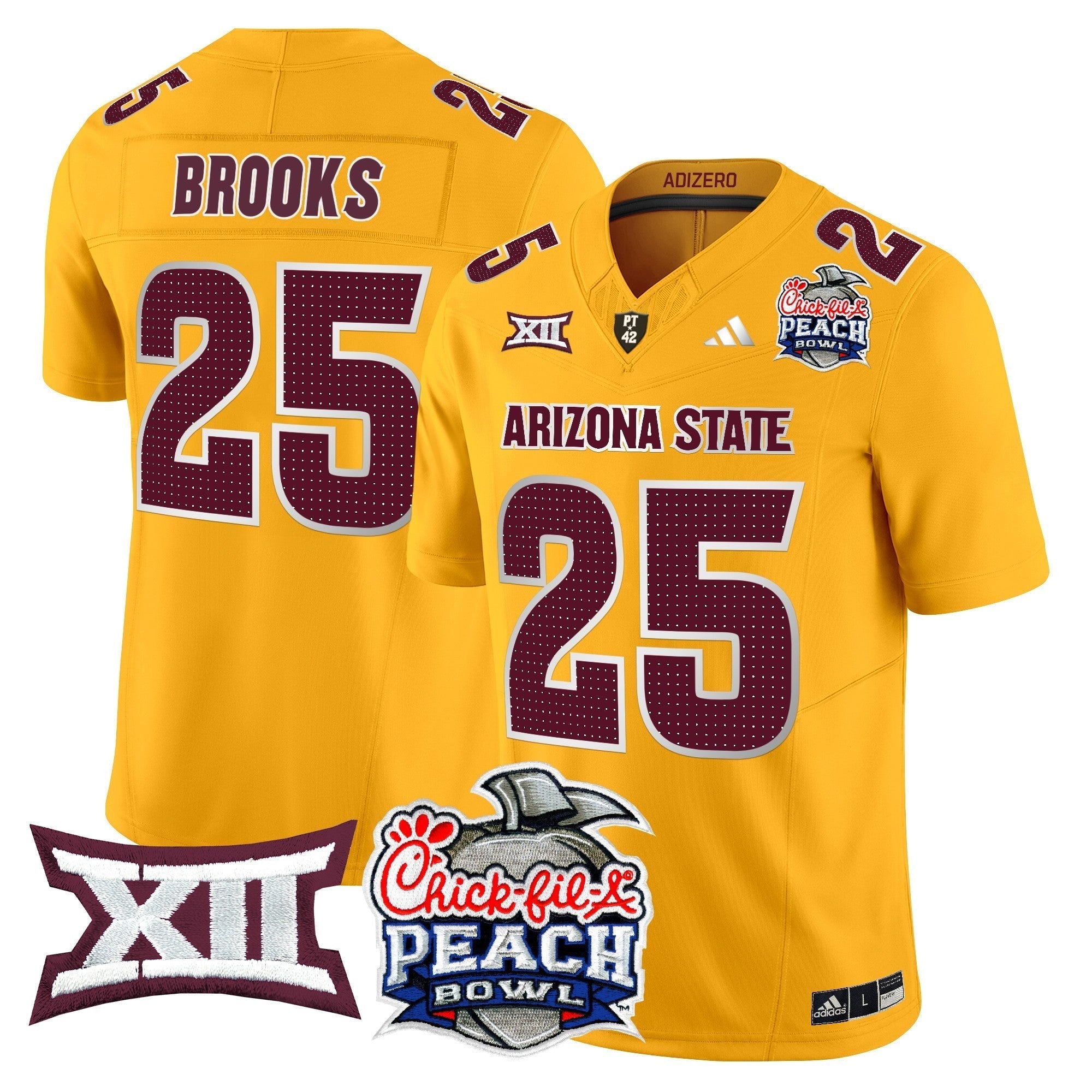 Men Arizona State Sun Devils 2025 Peach Bowl Vapor Limited Jersey - All Stitched