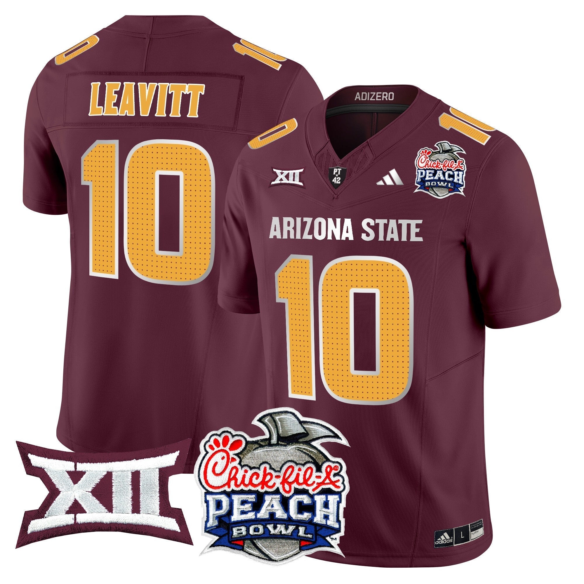 Men Arizona State Sun Devils 2025 Peach Bowl Vapor Limited Jersey - All Stitched