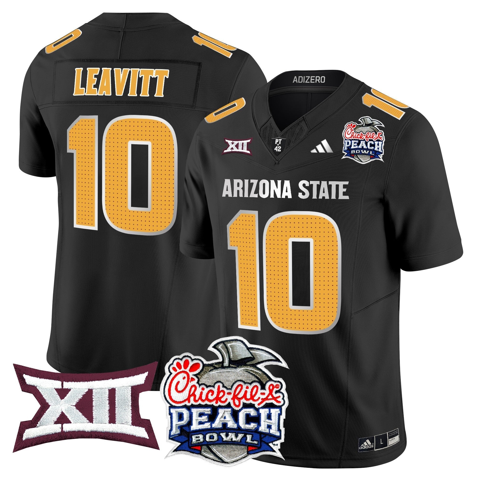 Men Arizona State Sun Devils 2025 Peach Bowl Vapor Limited Jersey - All Stitched