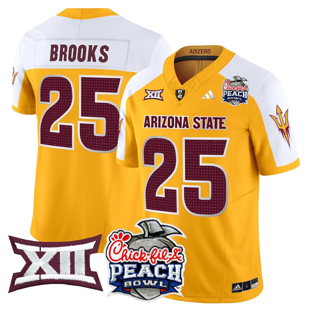Men Arizona State Sun Devils 2025 Peach Bowl Vapor Limited Jersey - All Stitched