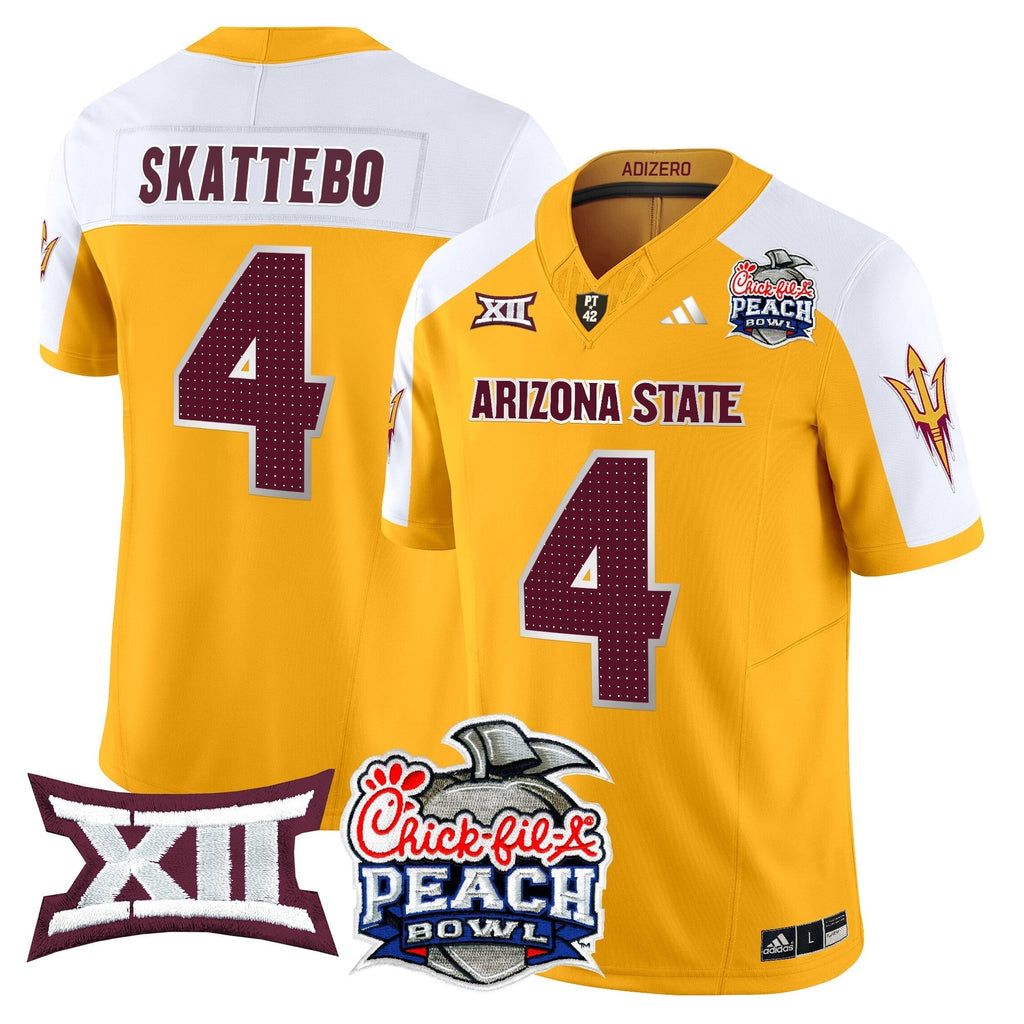 Men Arizona State Sun Devils 2025 Peach Bowl Vapor Limited Jersey - All Stitched