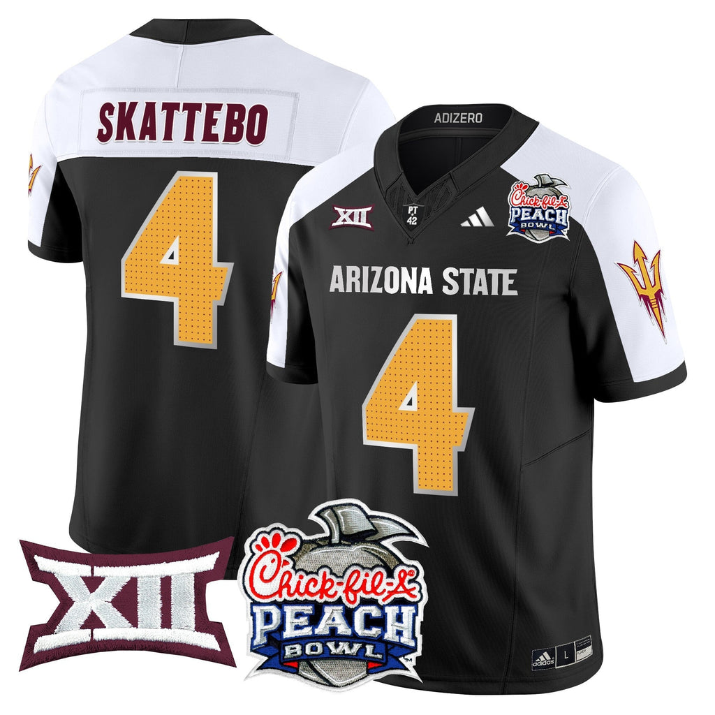 Men Arizona State Sun Devils 2025 Peach Bowl Vapor Limited Jersey - All Stitched