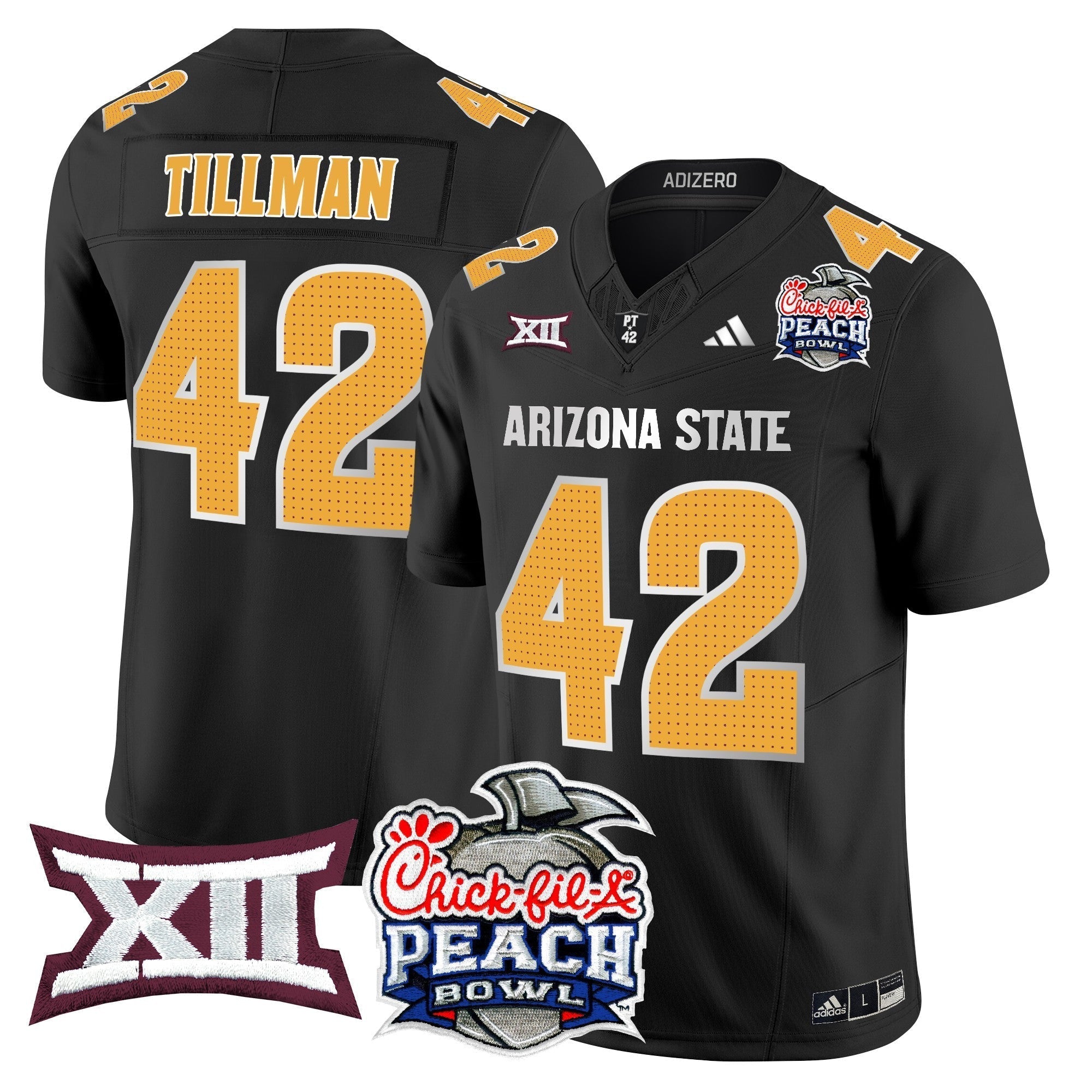 Men Arizona State Sun Devils 2025 Peach Bowl Vapor Limited Jersey - All Stitched