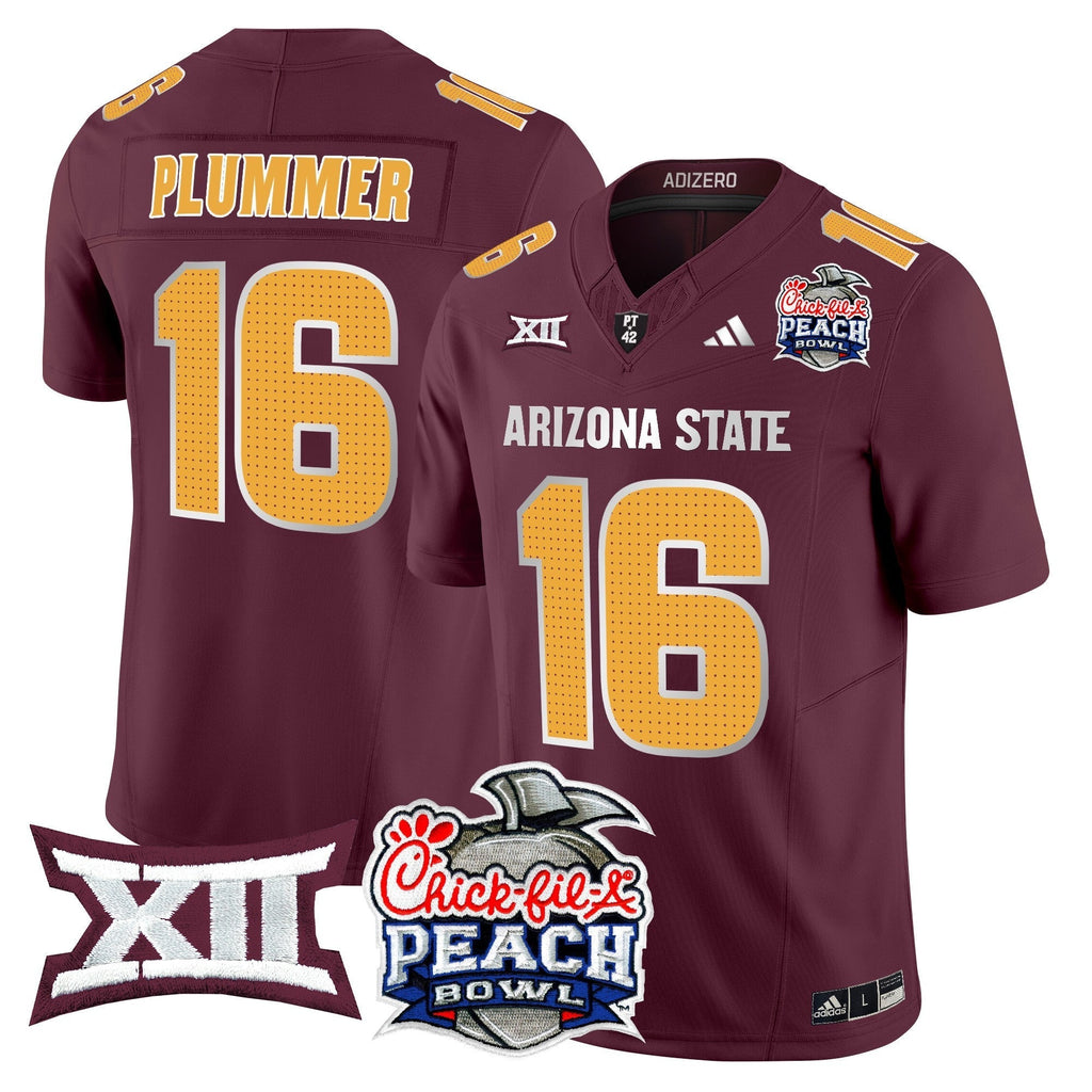 Men Arizona State Sun Devils 2025 Peach Bowl Vapor Limited Jersey - All Stitched