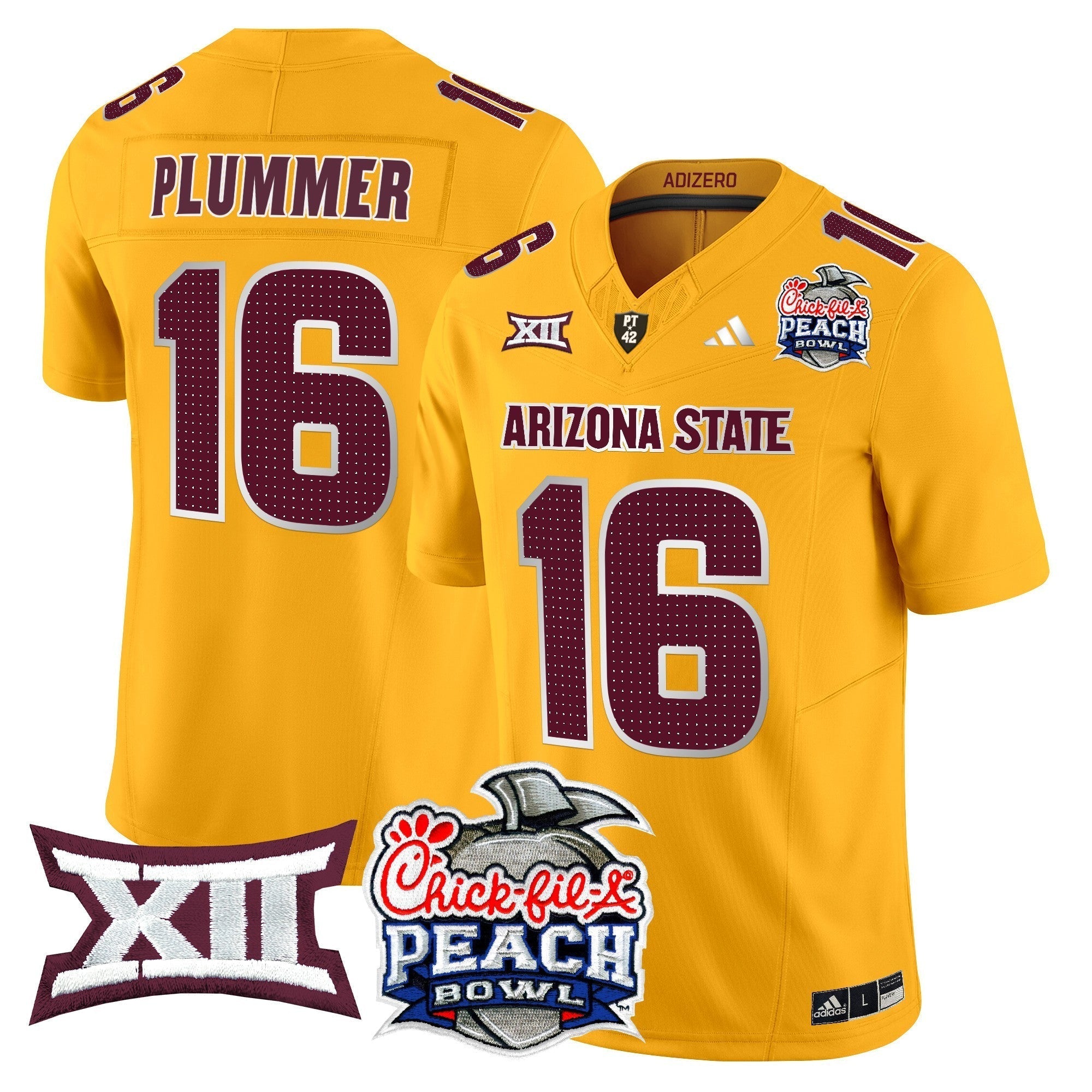 Men Arizona State Sun Devils 2025 Peach Bowl Vapor Limited Jersey - All Stitched