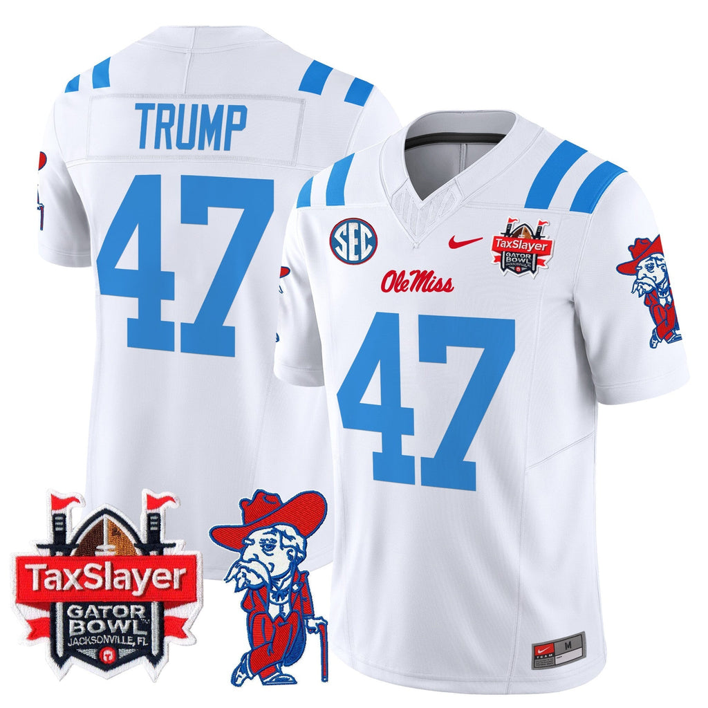 Men Ole Miss Rebels 2025 Gator Bowl Patch Vapor Limited Jersey - All Stitched
