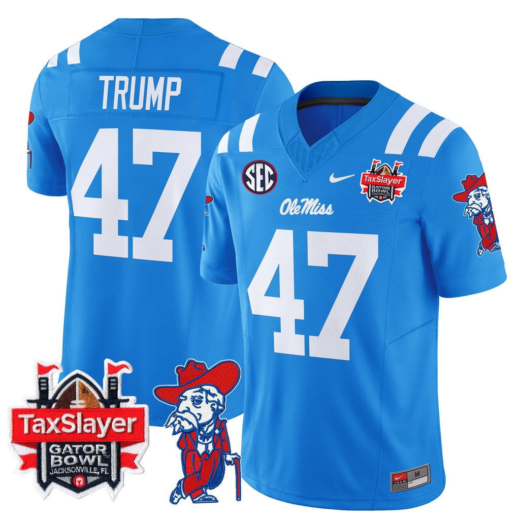 Men Ole Miss Rebels 2025 Gator Bowl Patch Vapor Limited Jersey - All Stitched