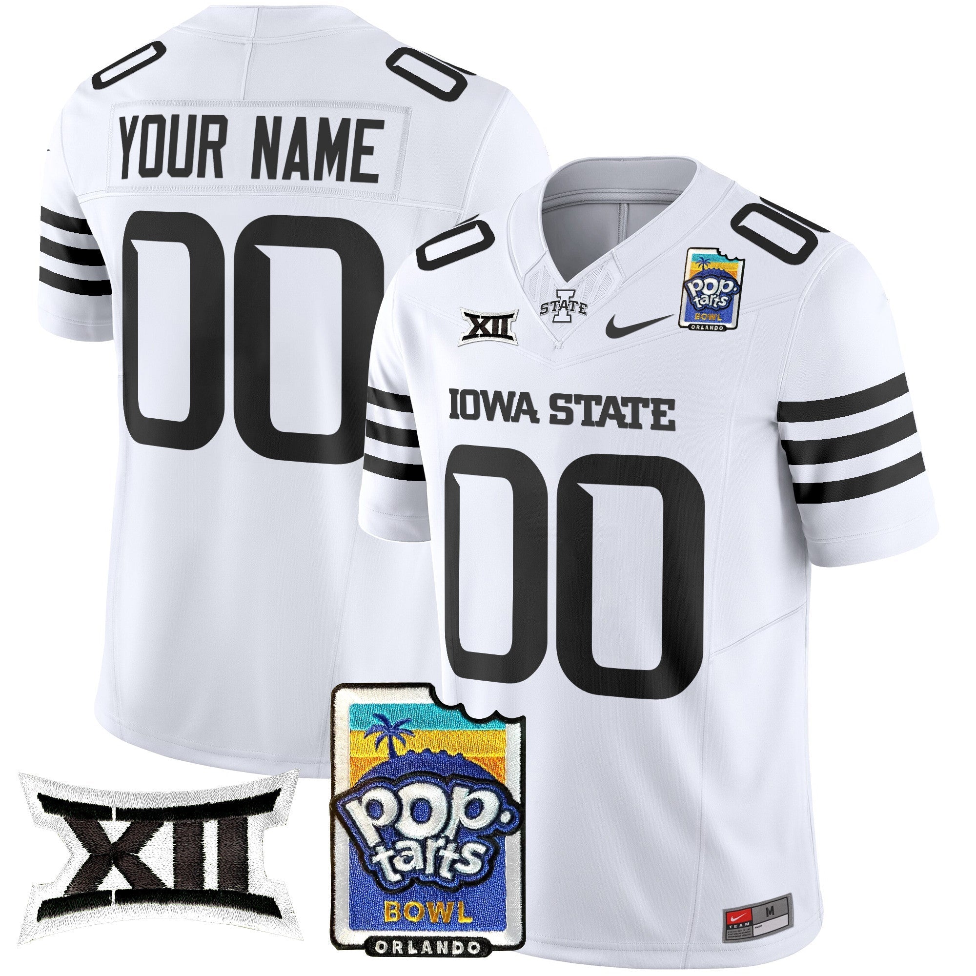 Custom Iowa State Cyclones 2025 PopTarts Bowl Patch Vapor Limited Jersey - All Stitched