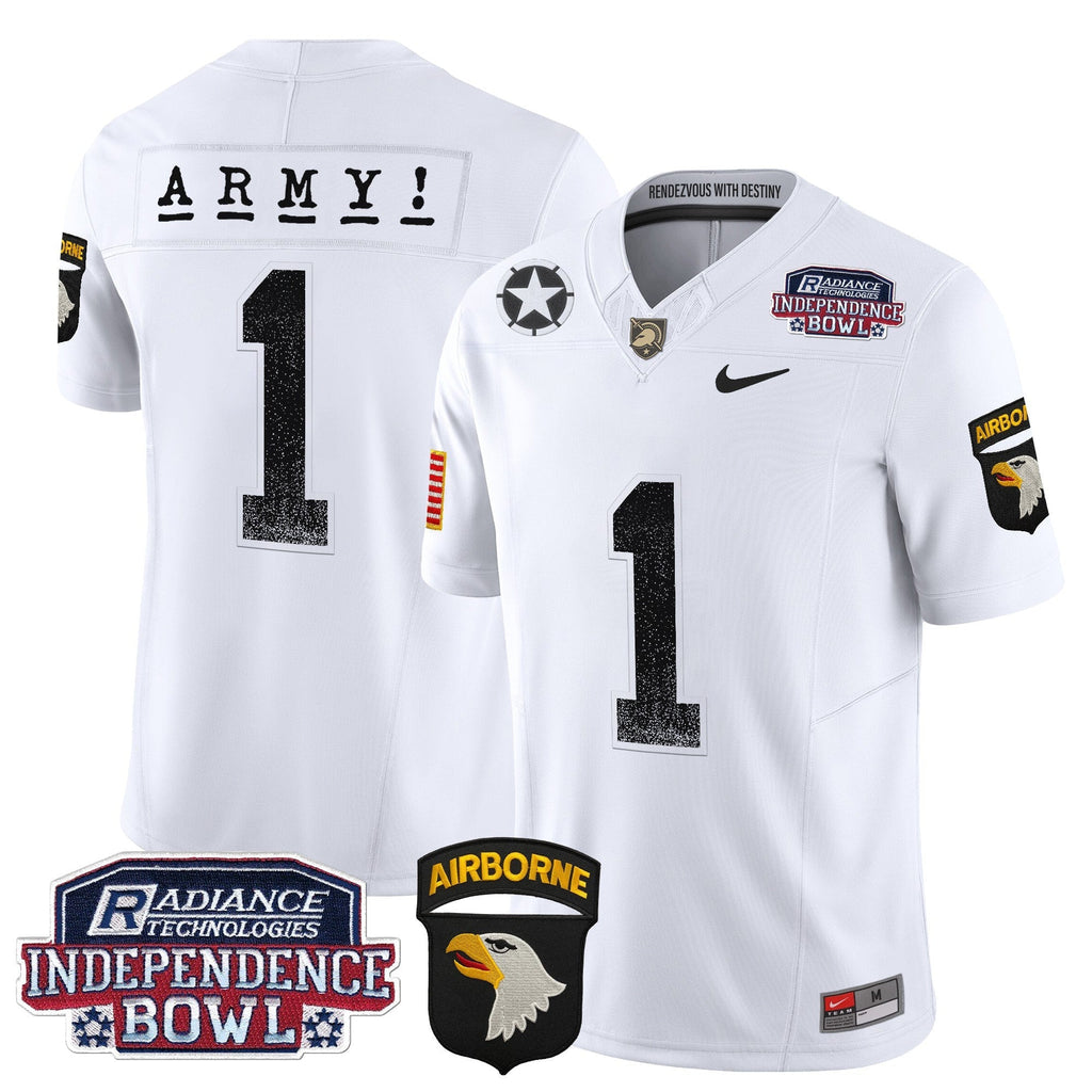 Men Army Black Knights Independence Bowl Patch 2024 Vapor Limited Jersey - All Stitched