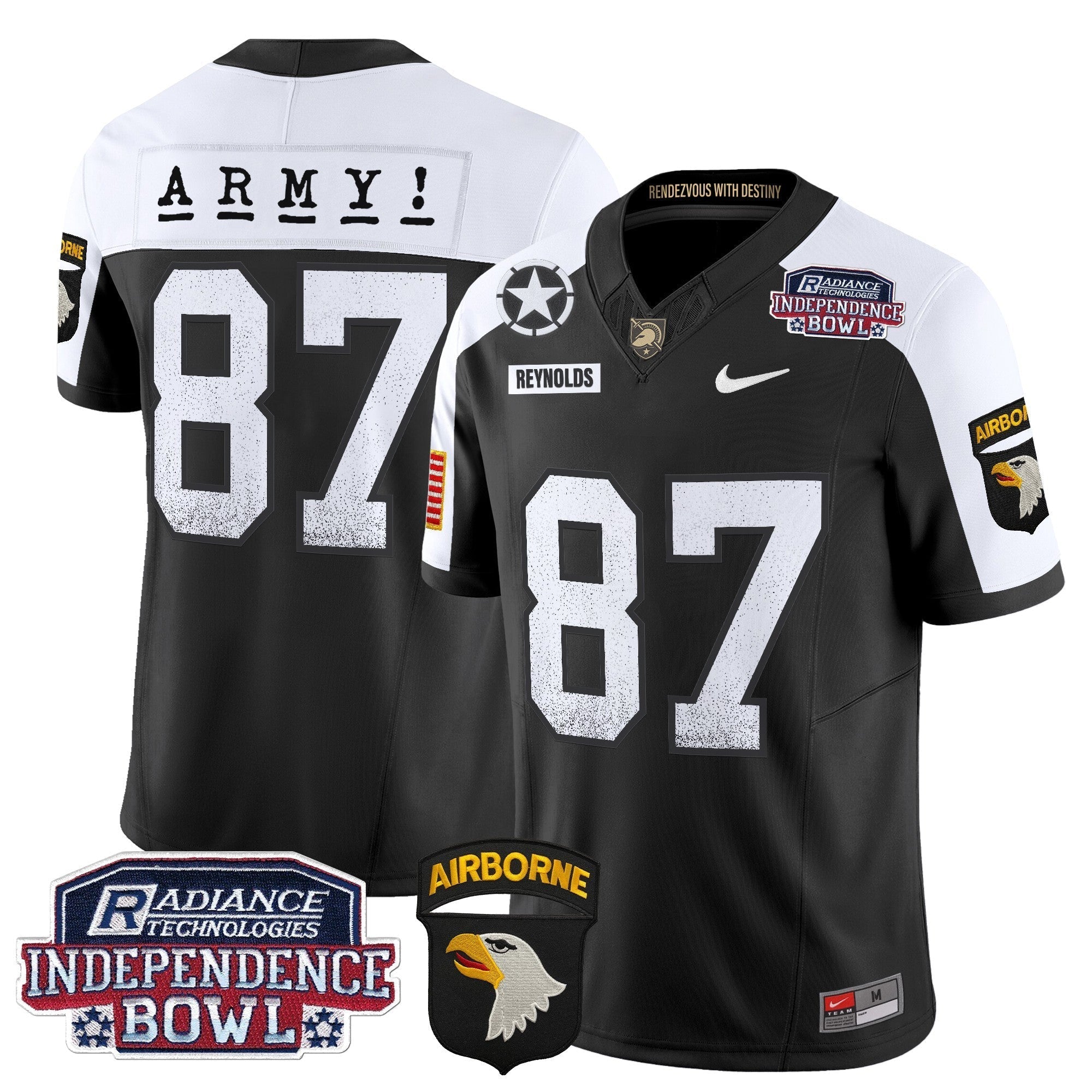 Men Army Black Knights Independence Bowl Patch 2024 Vapor Limited Jersey - All Stitched