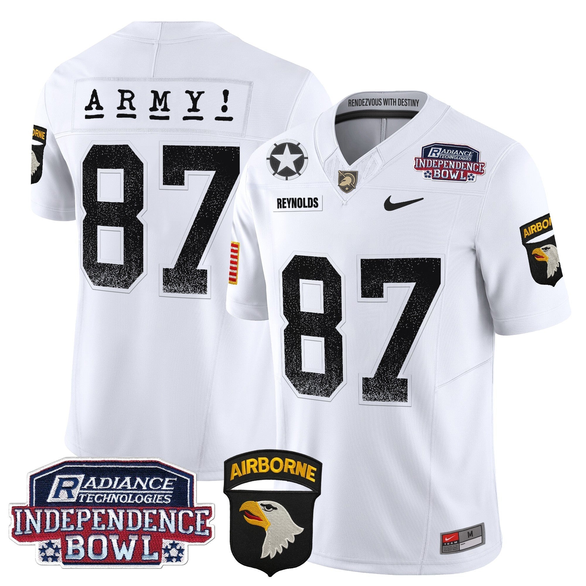 Men Army Black Knights Independence Bowl Patch 2024 Vapor Limited Jersey - All Stitched