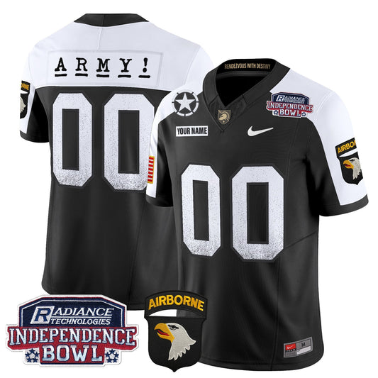 Custom Army Black Knights Independence Bowl Patch 2024 Vapor Limited Jersey - All Stitched