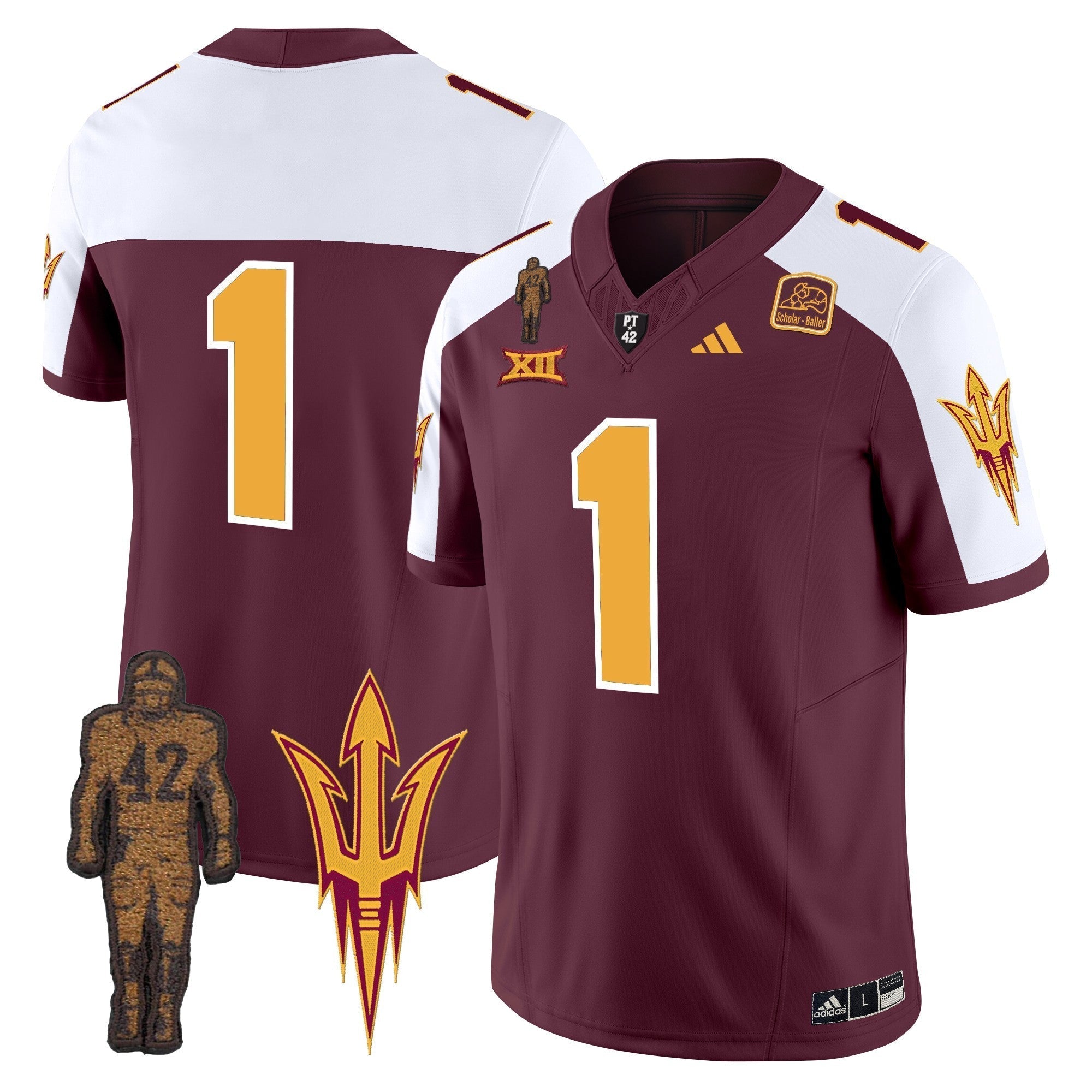 Men Arizona State Sun Devils 2024 Pat Tillman Honoring Patch Vapor Limited Jersey - All Stitched