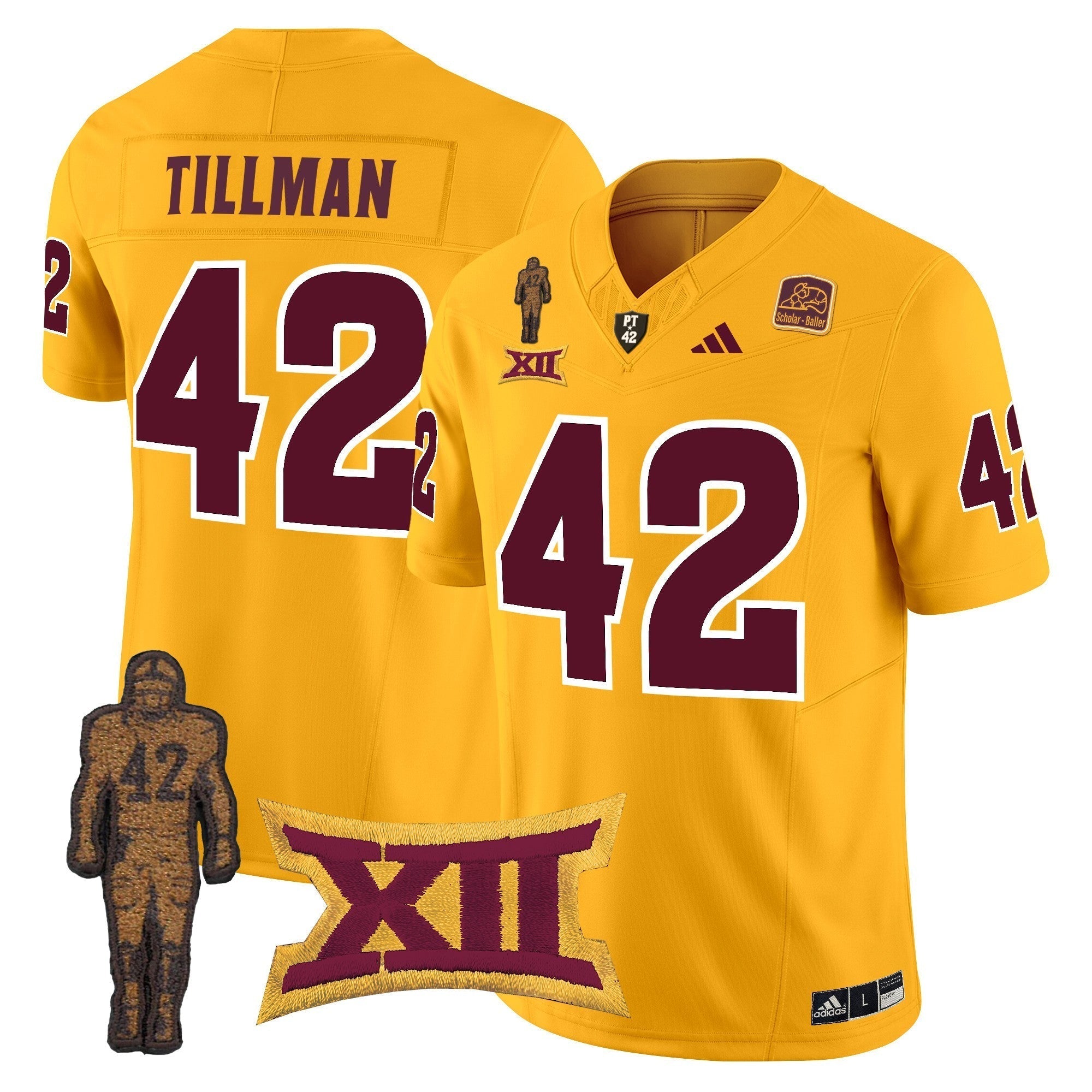 Men Arizona State Sun Devils 2024 Pat Tillman Honoring Patch Vapor Limited Jersey - All Stitched