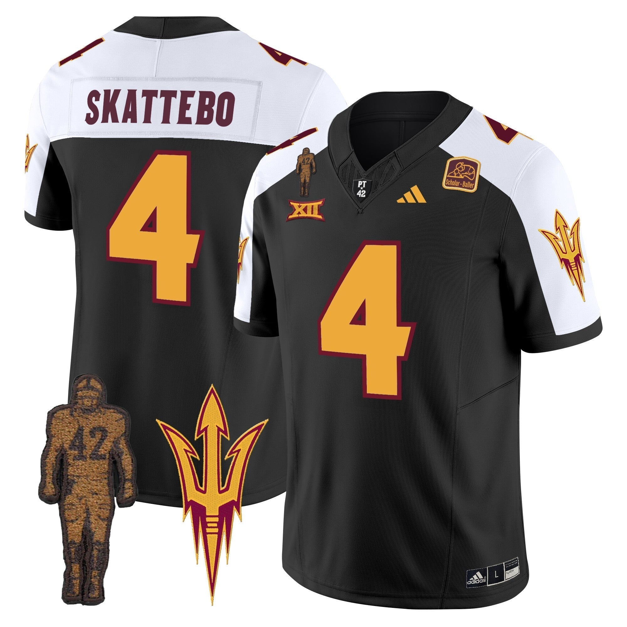 Men Arizona State Sun Devils 2024 Pat Tillman Honoring Patch Vapor Limited Jersey - All Stitched