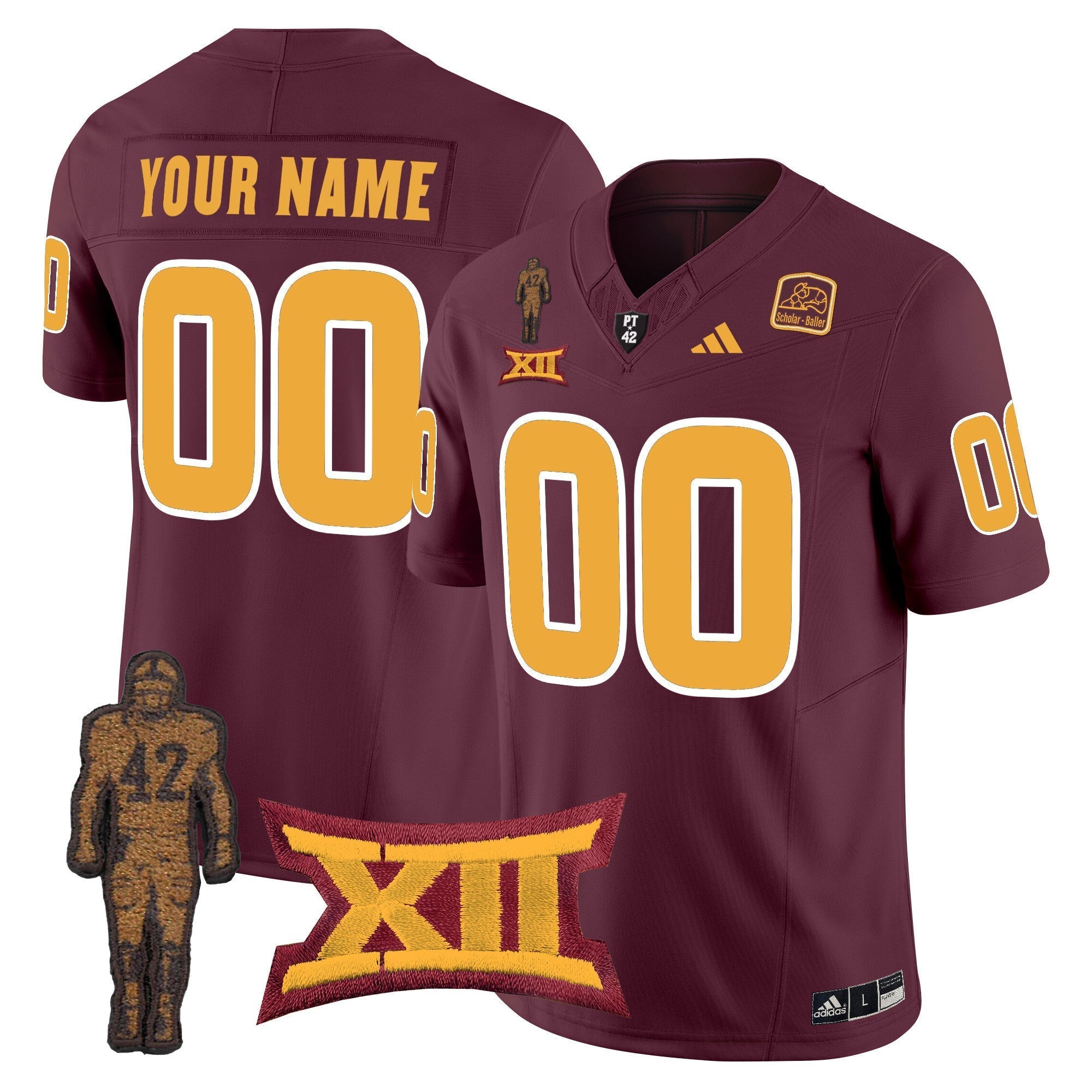 Custom Arizona State Sun Devils 2024 Pat Tillman Honoring Patch Vapor Limited Jersey - All Stitched