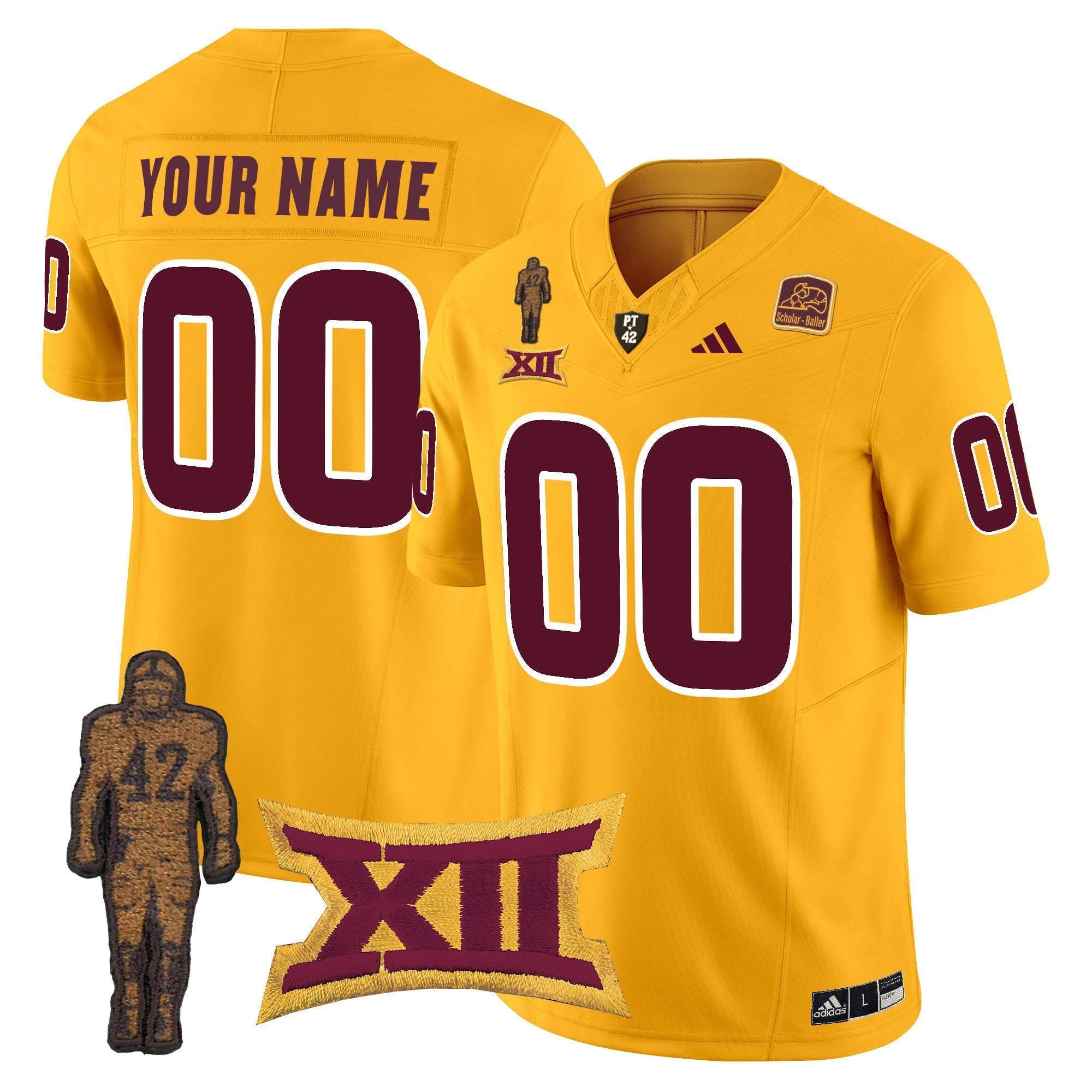 Custom Arizona State Sun Devils 2024 Pat Tillman Honoring Patch Vapor Limited Jersey - All Stitched