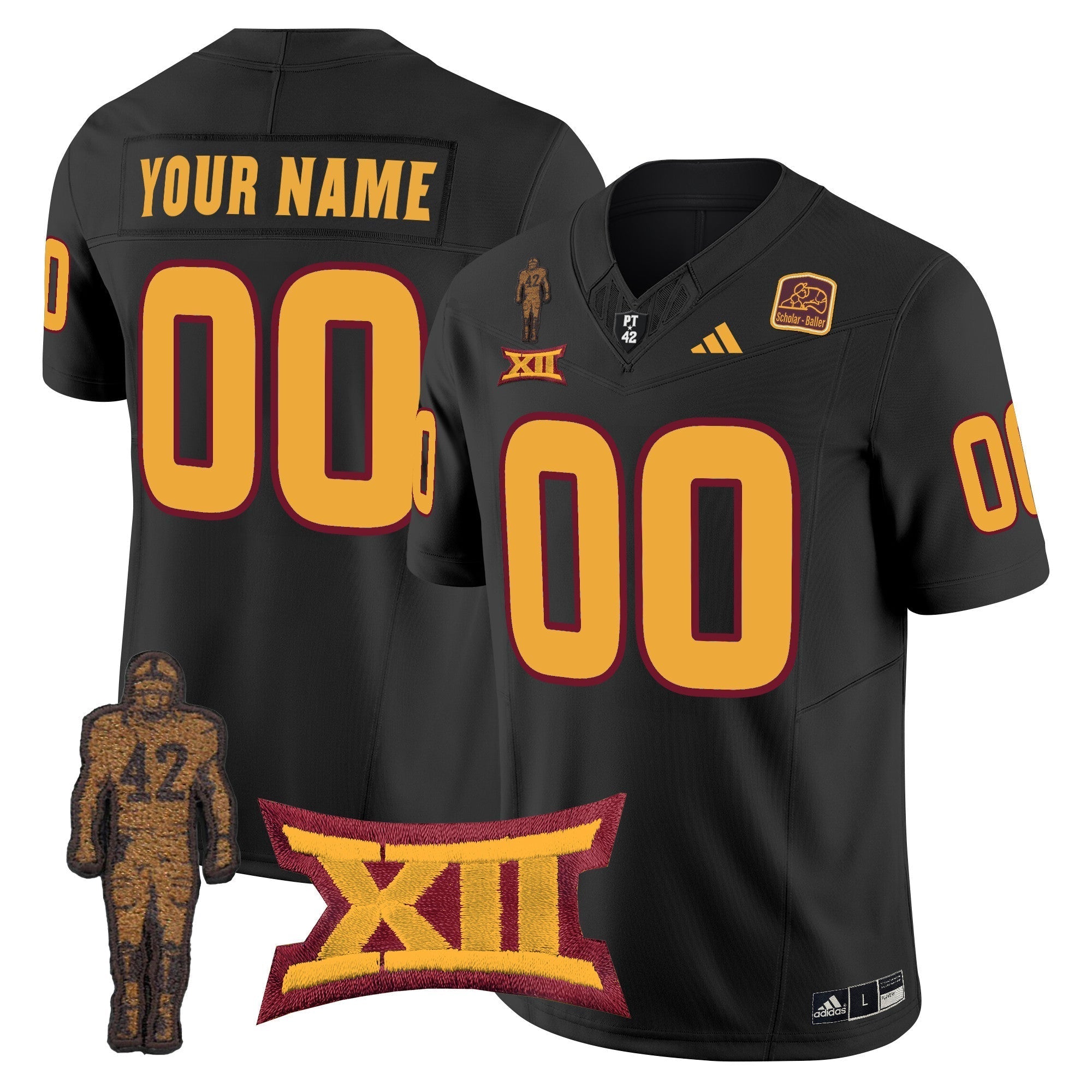 Custom Arizona State Sun Devils 2024 Pat Tillman Honoring Patch Vapor Limited Jersey - All Stitched