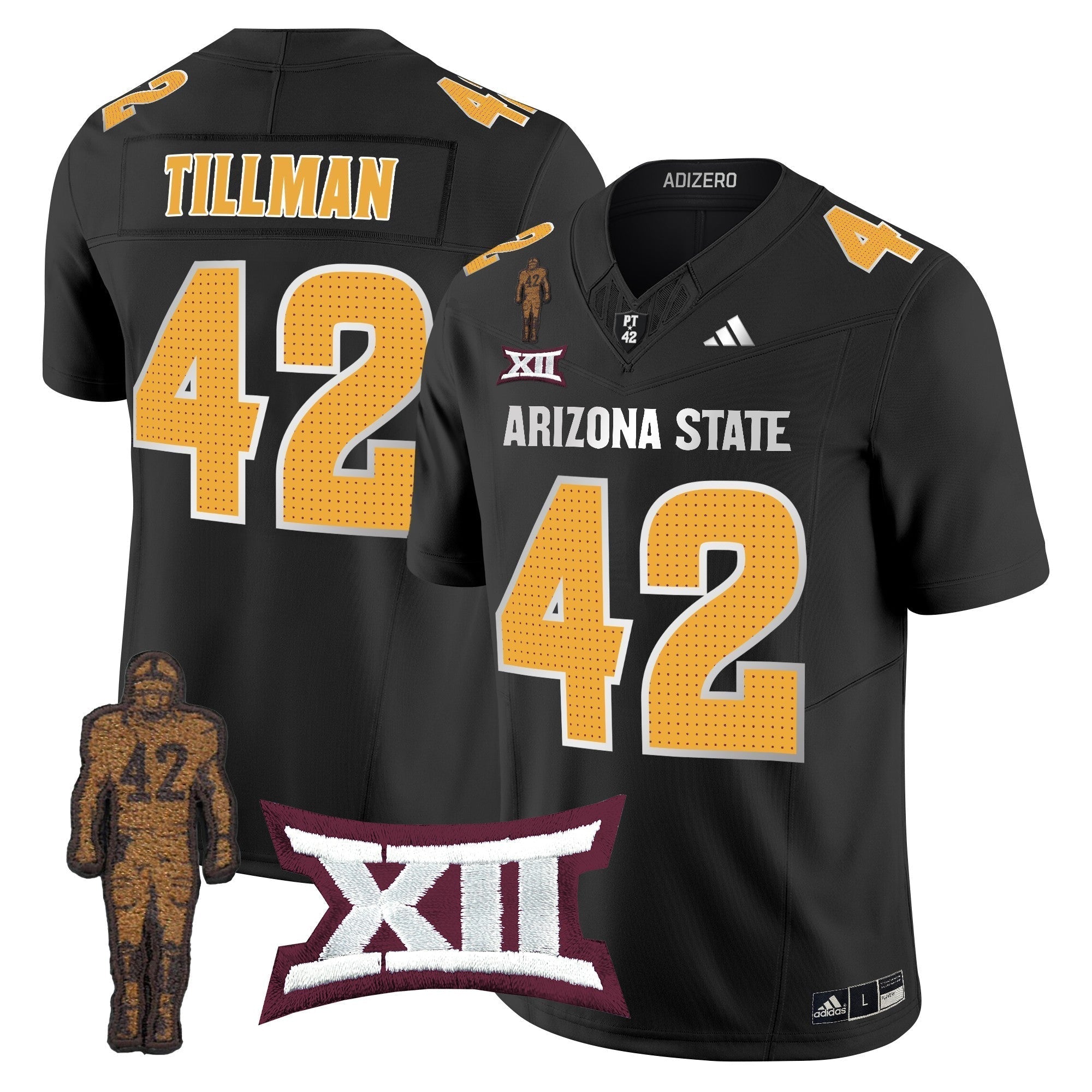 Men Arizona State Sun Devils 2024 Pat Tillman Honoring Patch Vapor Limited Jersey V2 - All Stitched
