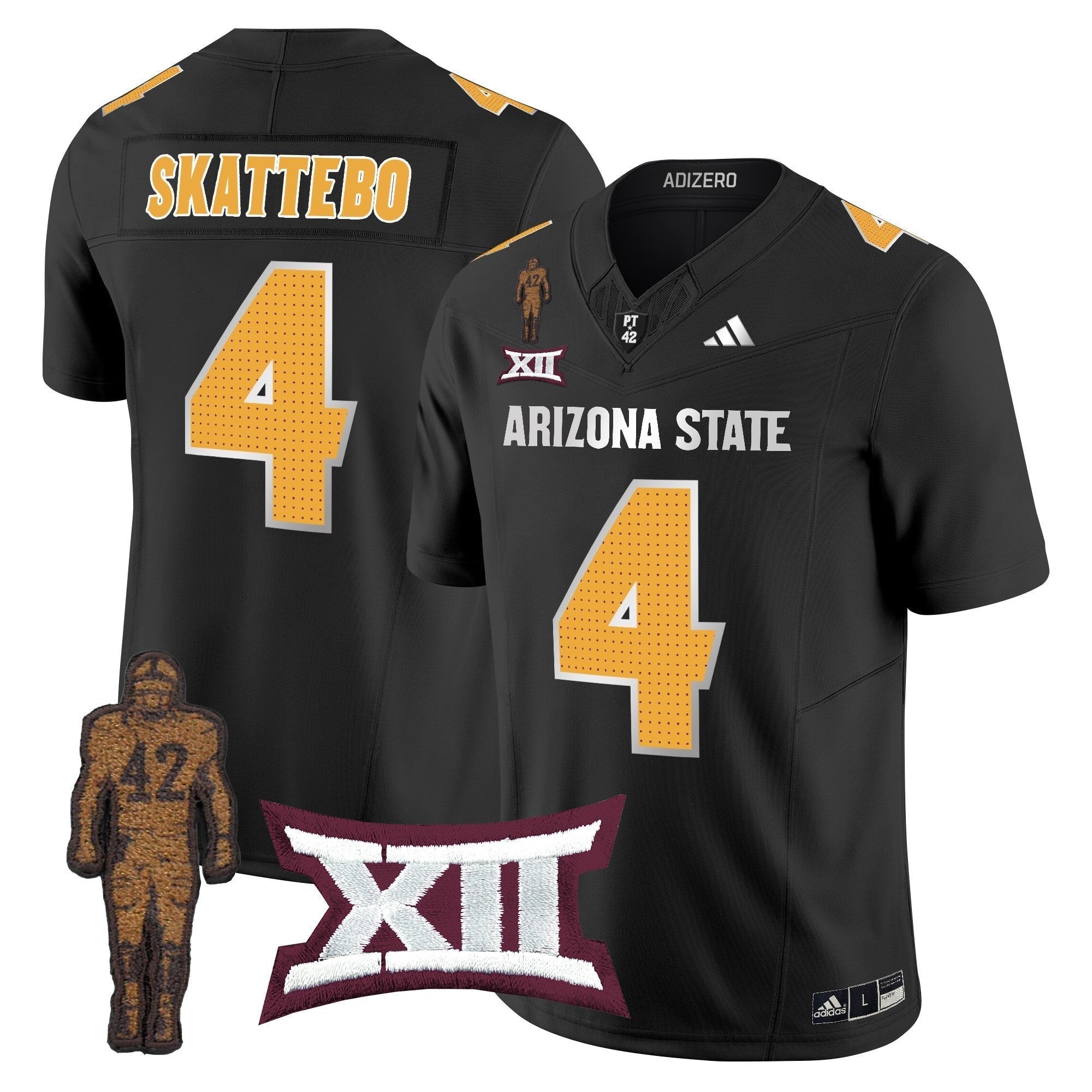 Men Arizona State Sun Devils 2024 Pat Tillman Honoring Patch Vapor Limited Jersey V2 - All Stitched
