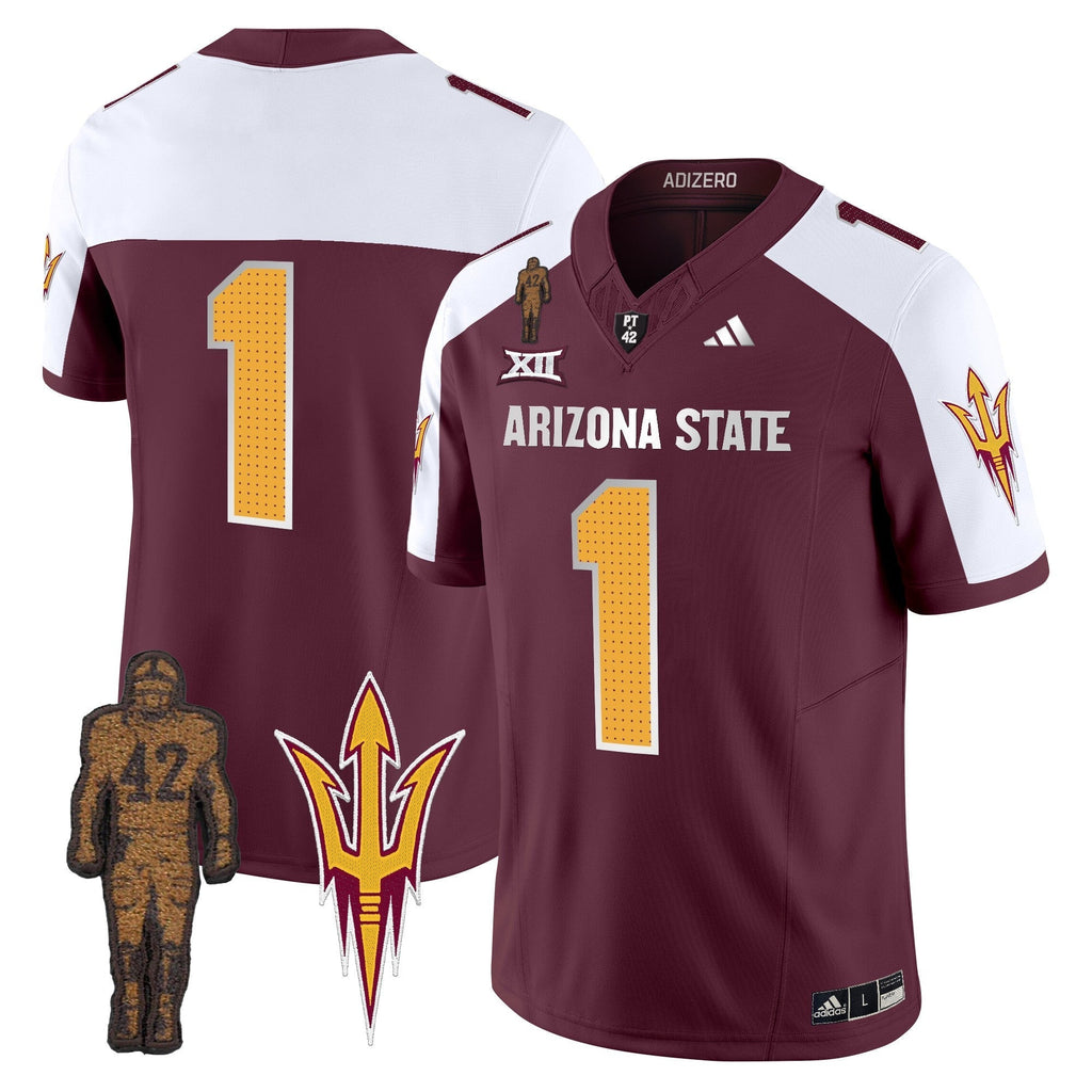Men Arizona State Sun Devils 2024 Pat Tillman Honoring Patch Vapor Limited Jersey V2 - All Stitched