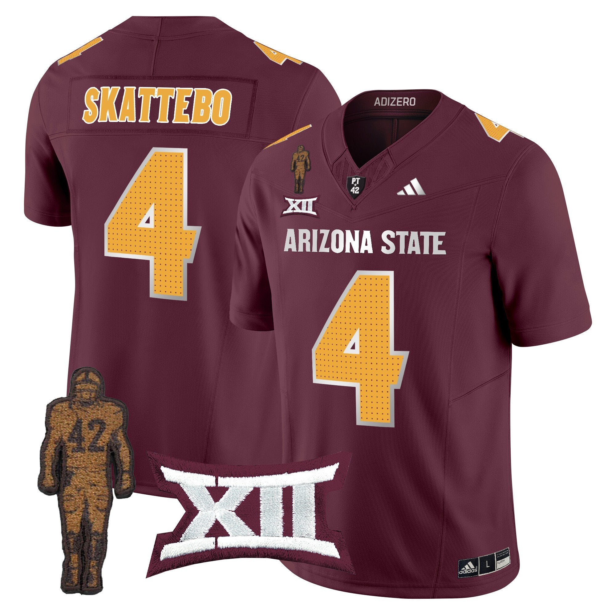 Men Arizona State Sun Devils 2024 Pat Tillman Honoring Patch Vapor Limited Jersey V2 - All Stitched