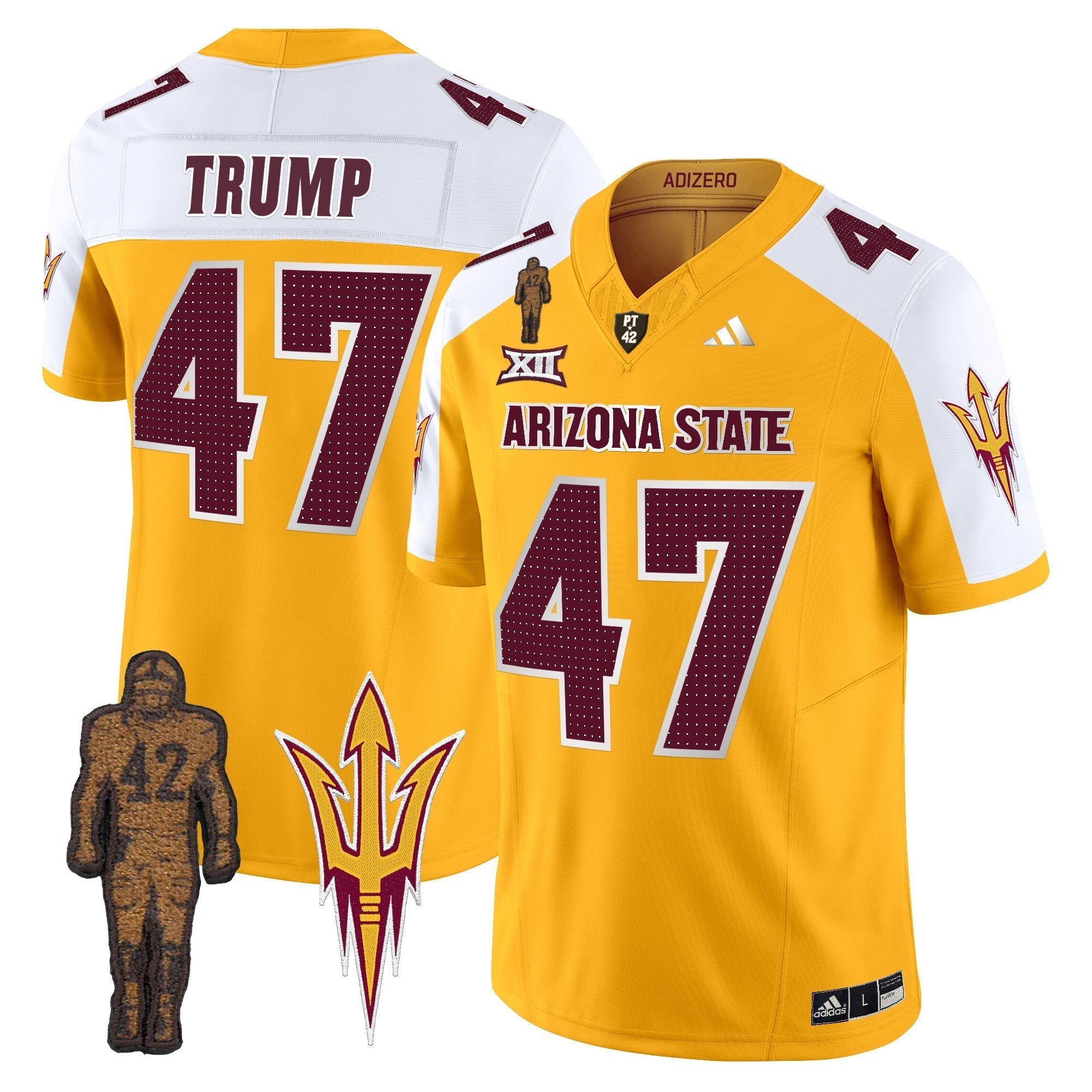 Men Arizona State Sun Devils 2024 Pat Tillman Honoring Patch Vapor Limited Jersey V2 - All Stitched
