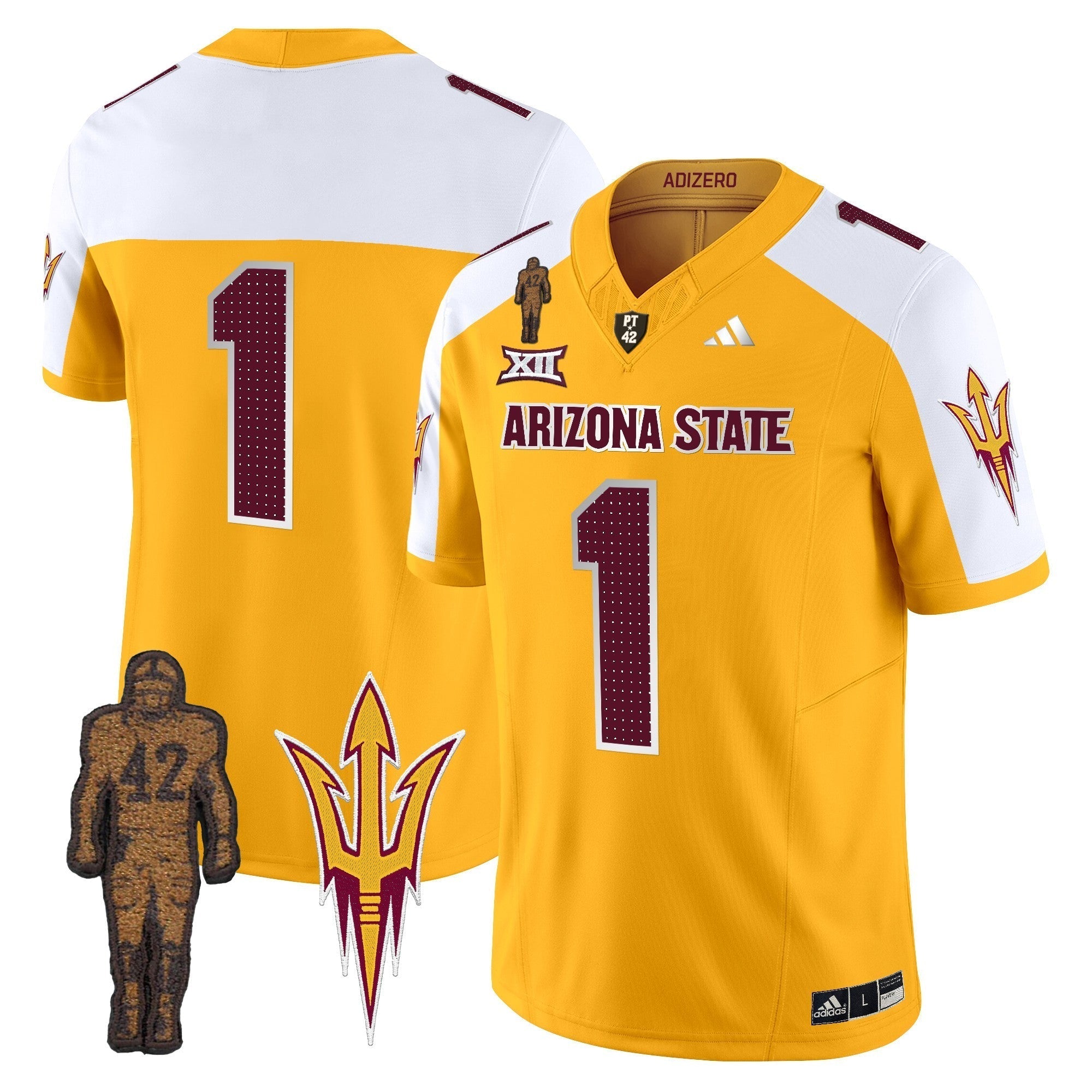 Men Arizona State Sun Devils 2024 Pat Tillman Honoring Patch Vapor Limited Jersey V2 - All Stitched